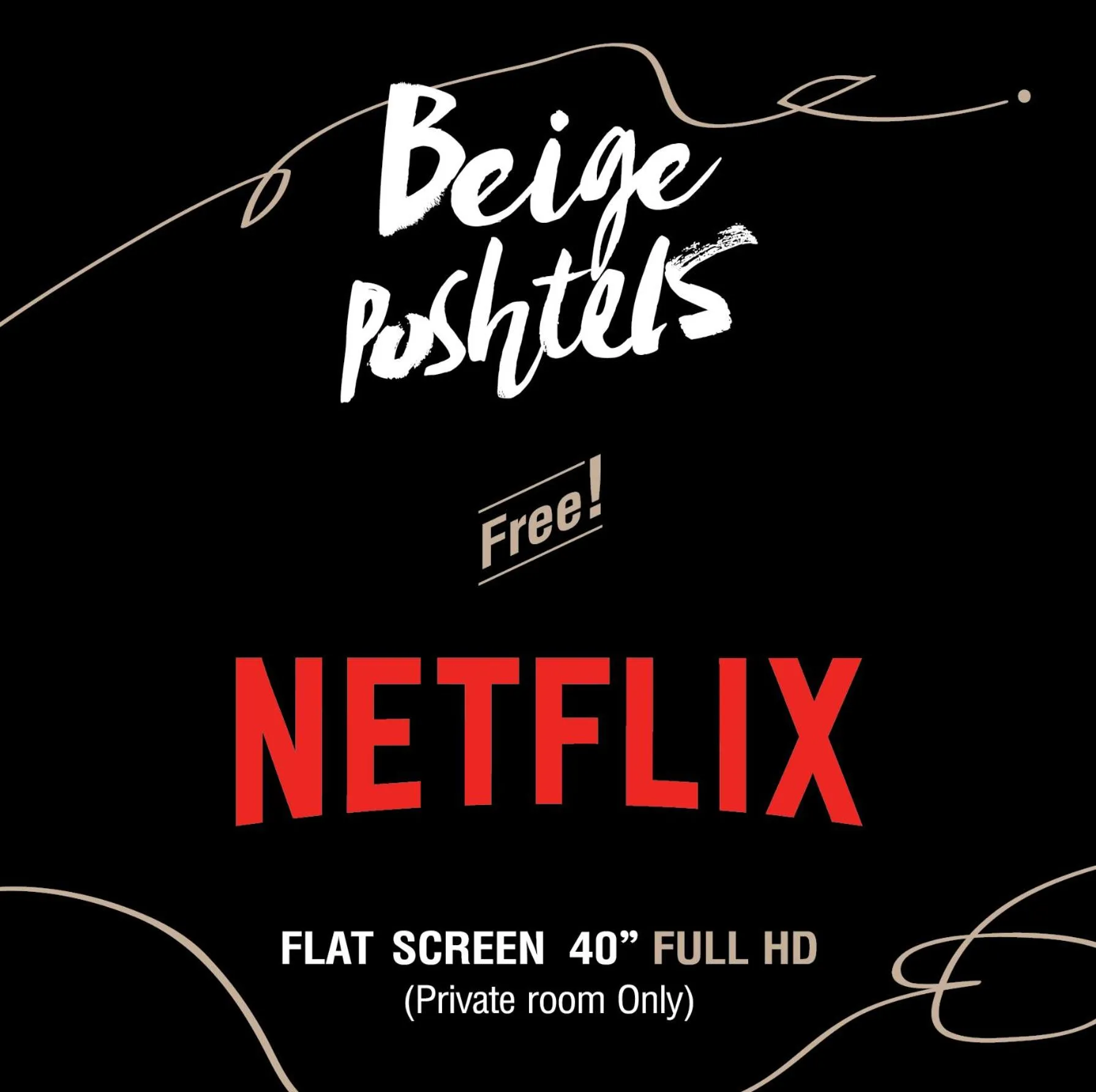 Other in Beige Poshtels + Netflix