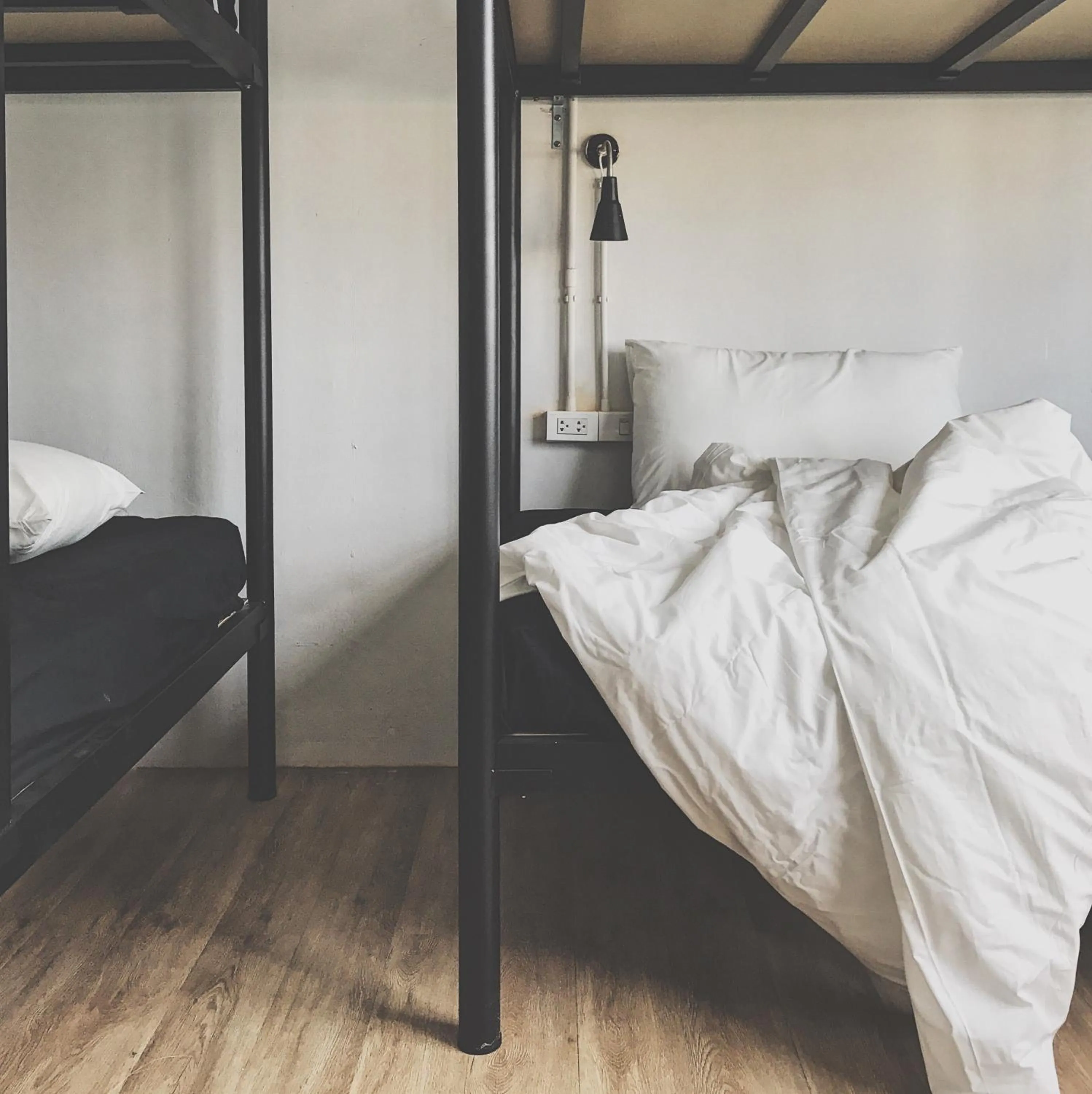 bunk bed, Bed in Beige Poshtels + Netflix