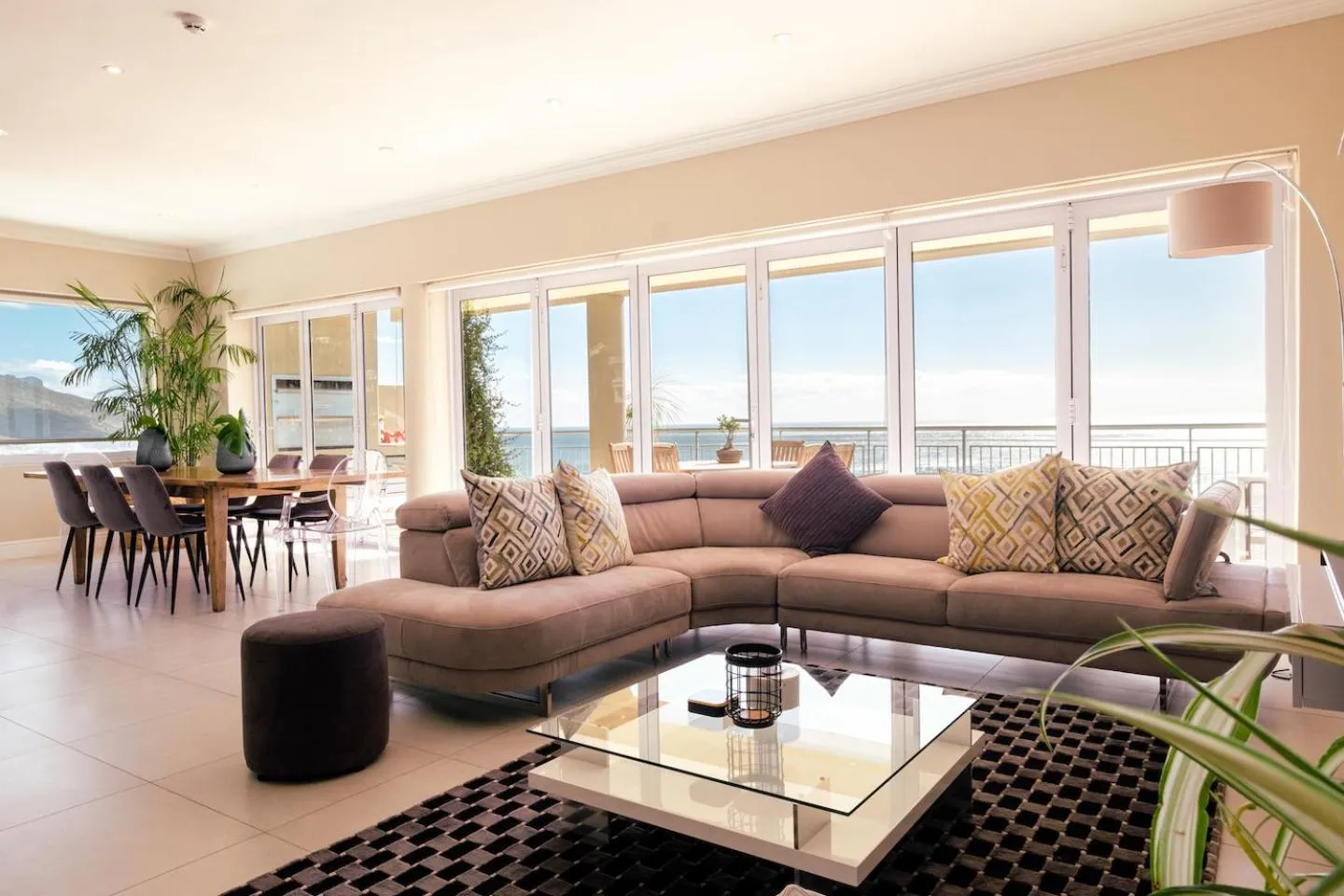 Living room in 3 On Camps Bay