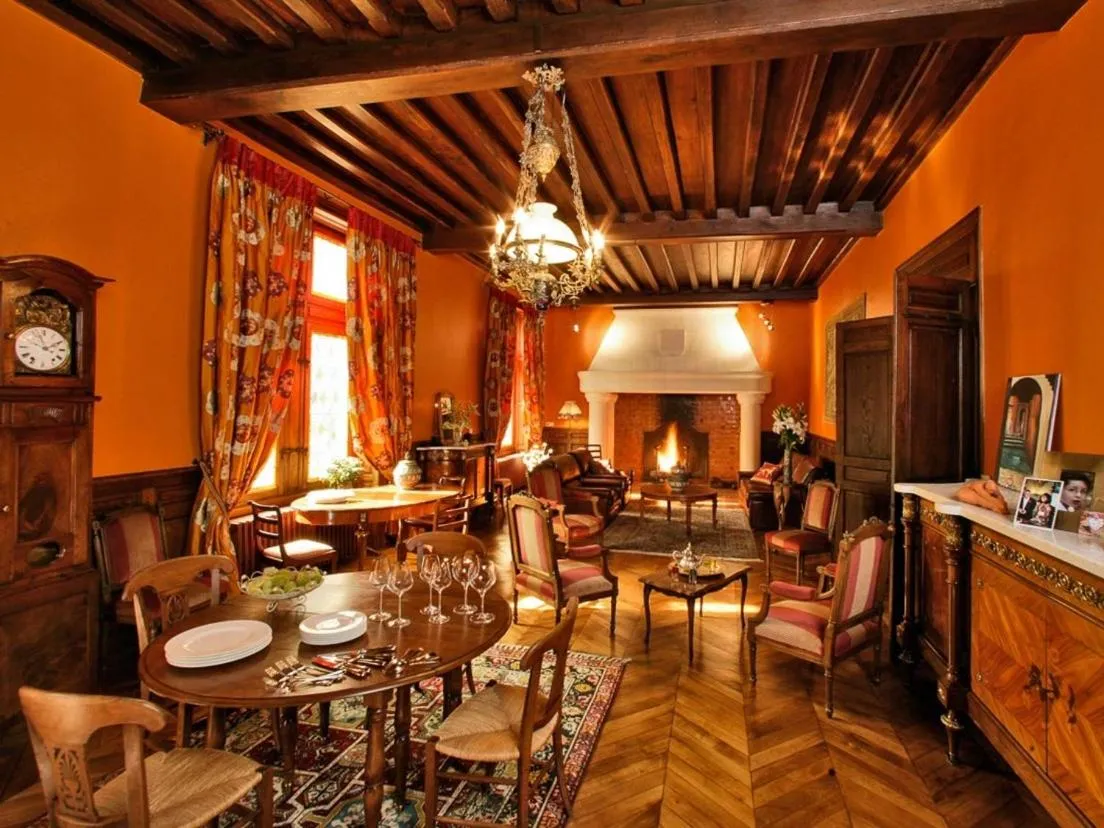 Living room in manoir de la malartrie