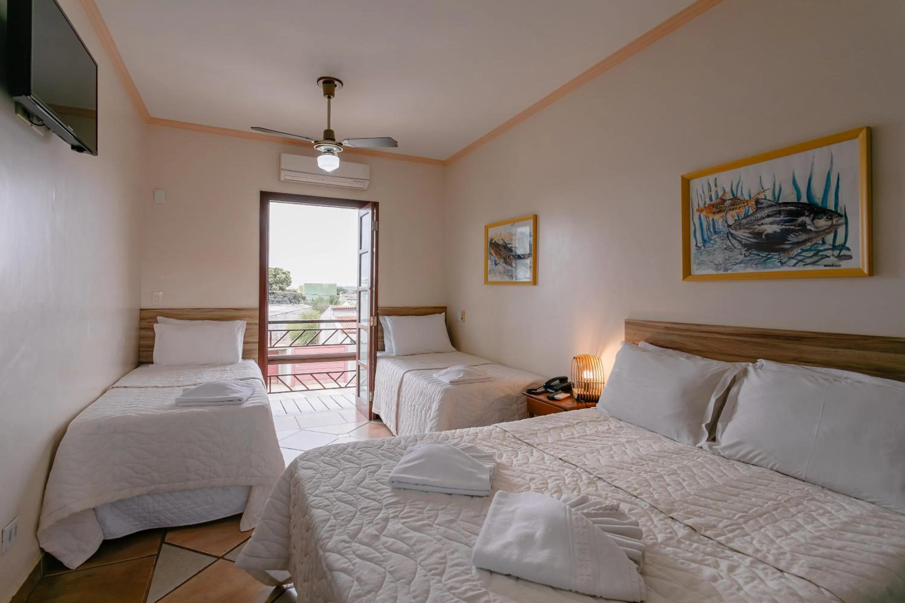 Bed in Hotel Pirá Miúna