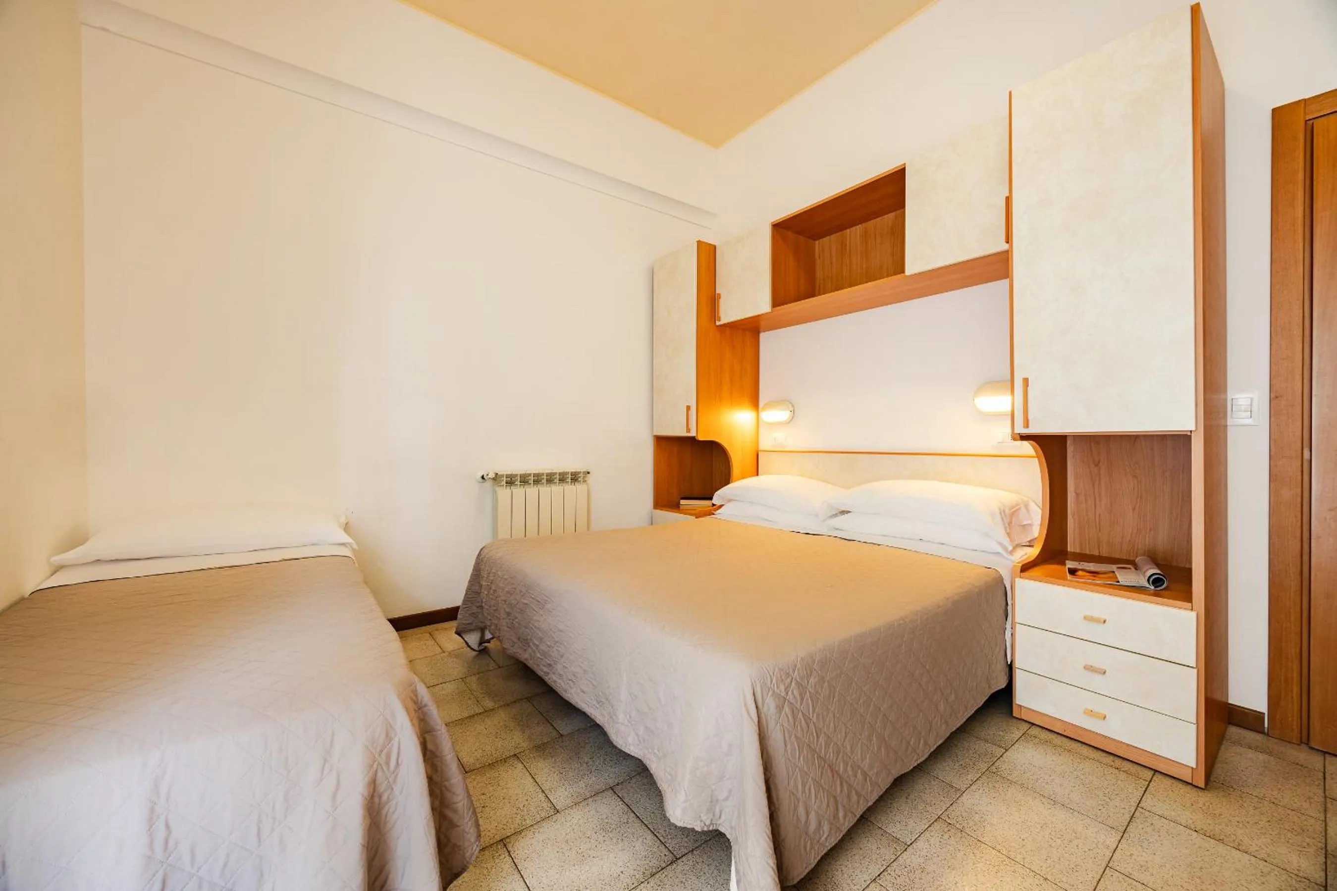 Bed in Hotel Galassia