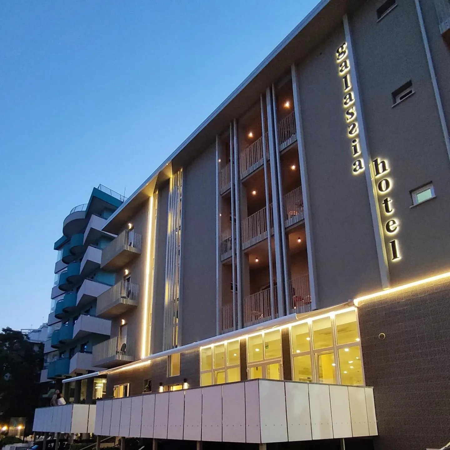 Facade/entrance in Hotel Galassia