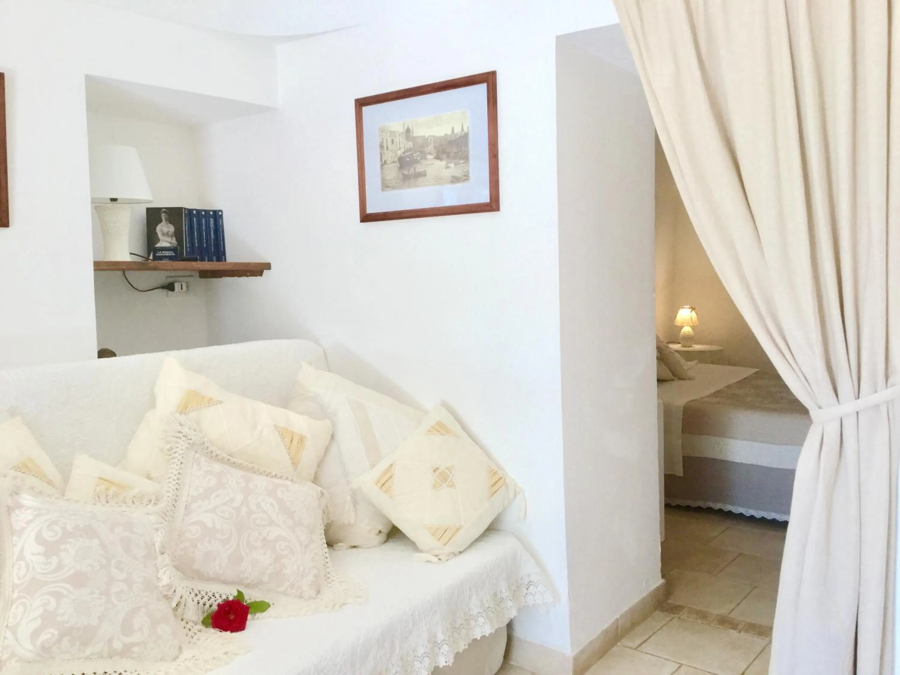 Seating area, Bed in Mirella Charming