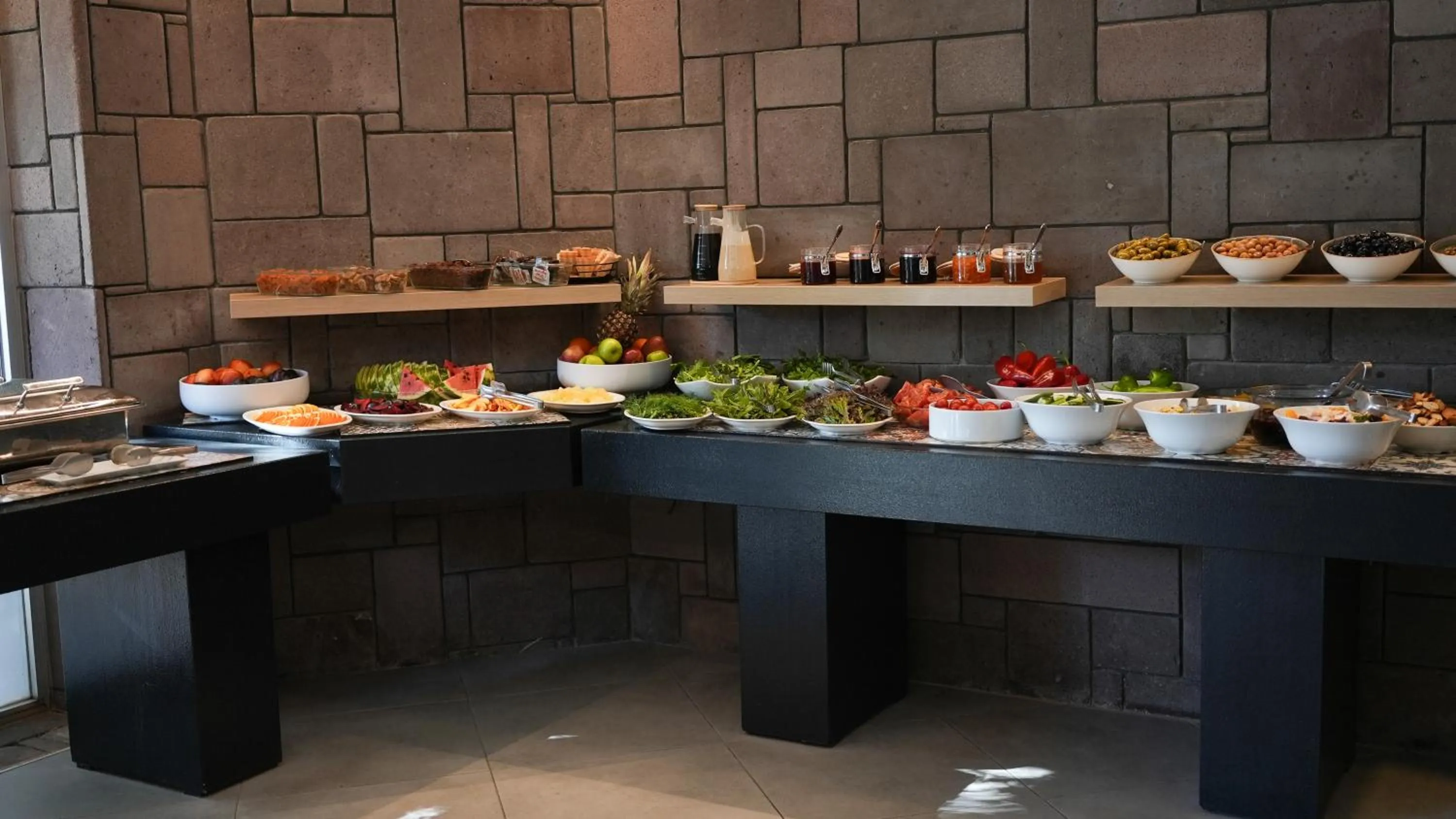 Buffet breakfast in Costa Farilya Special Class Hotel Bodrum