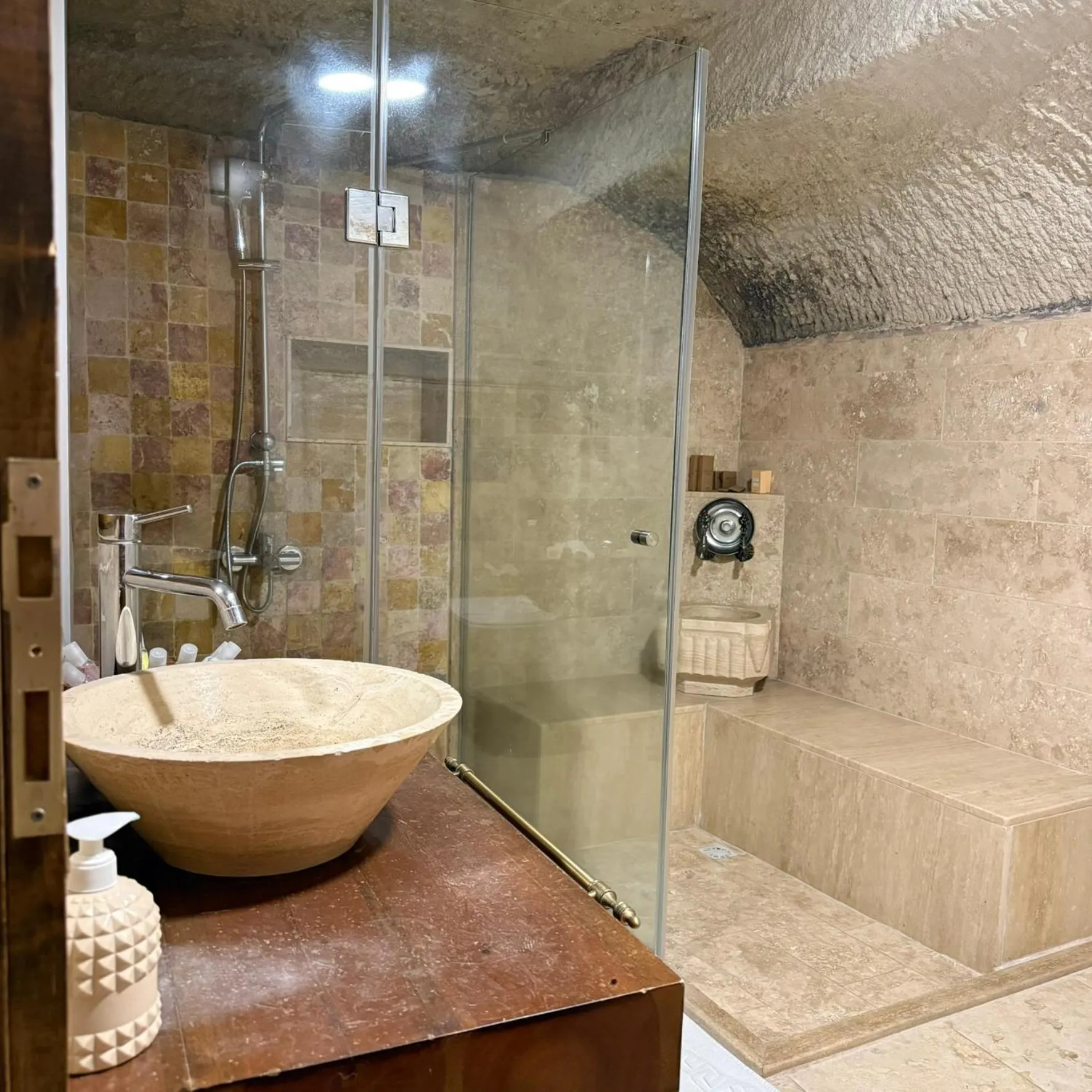 Bathroom in Local Cave House