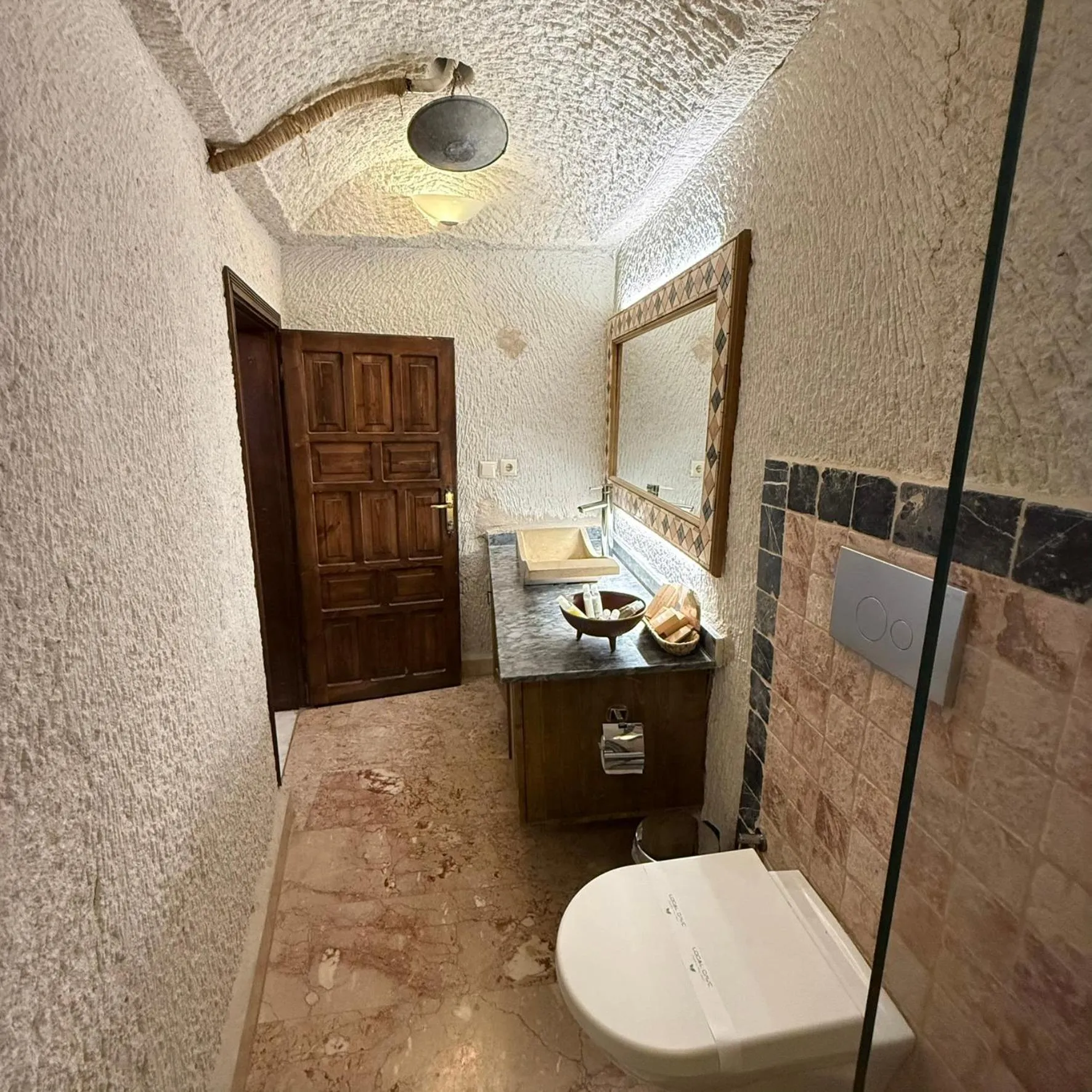 Bathroom in Local Cave House