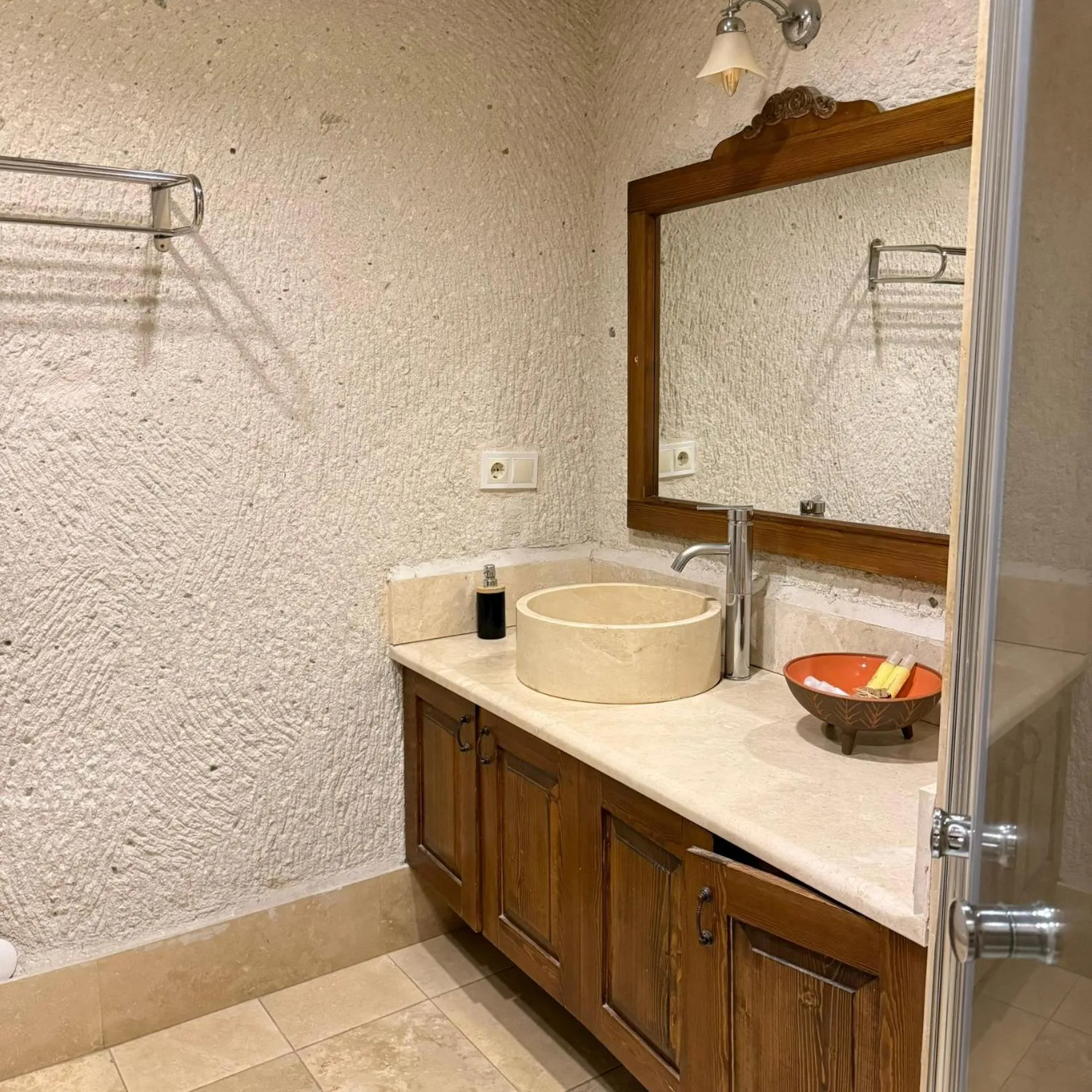 Bathroom in Local Cave House