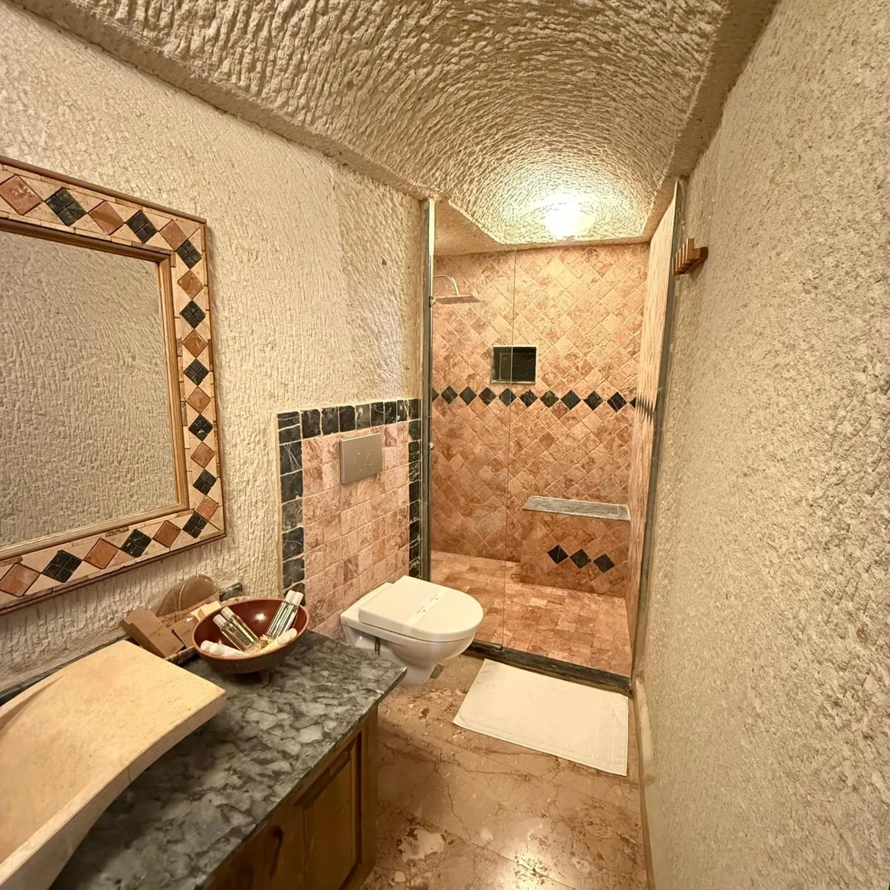 Bathroom in Local Cave House