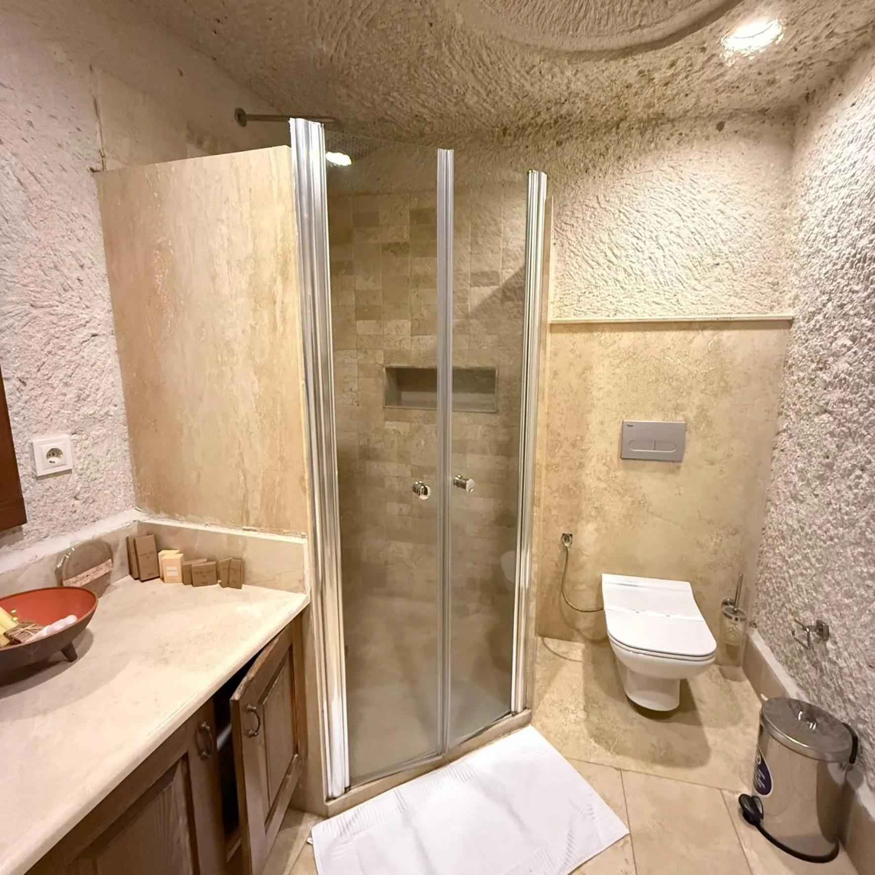 Bathroom in Local Cave House