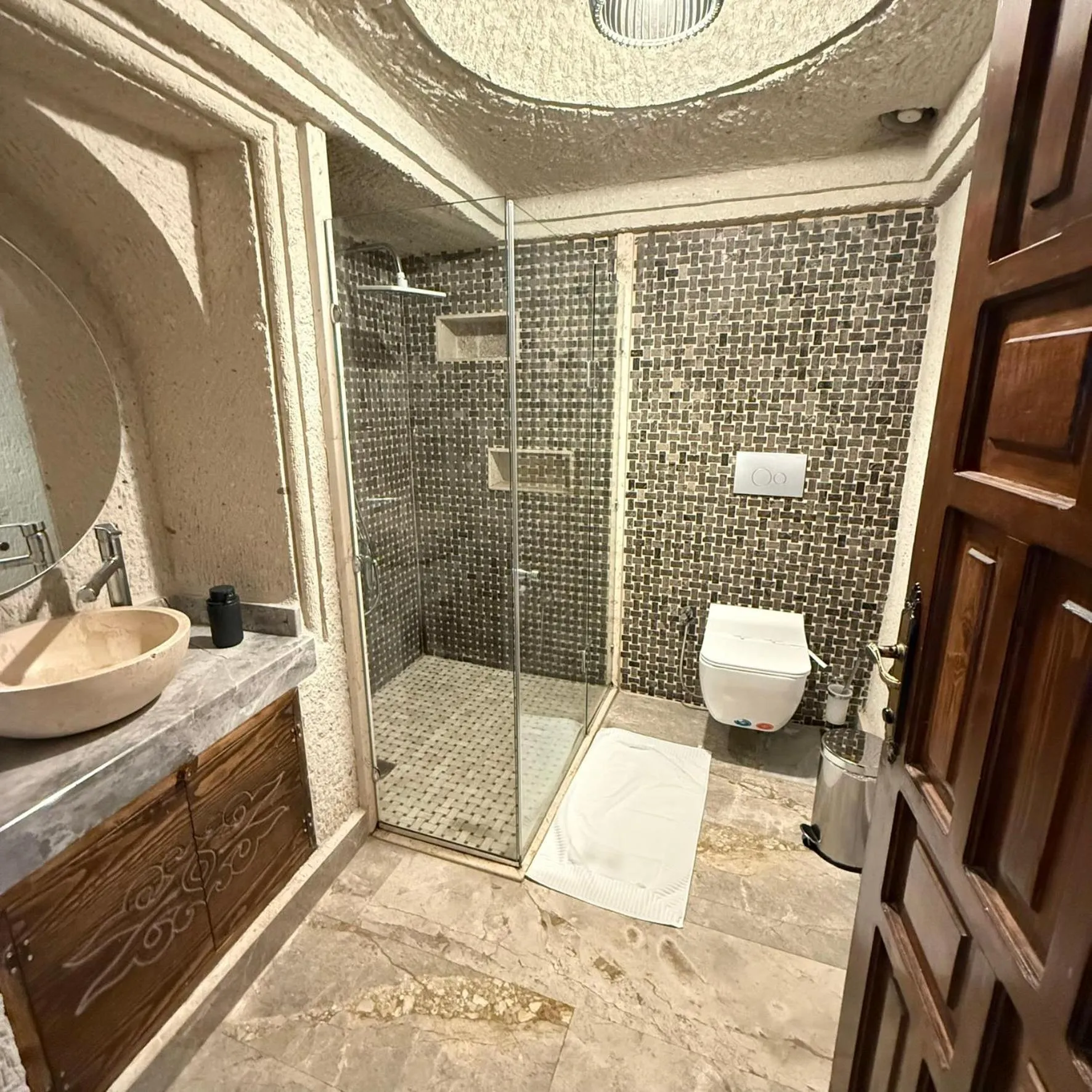 Bathroom in Local Cave House