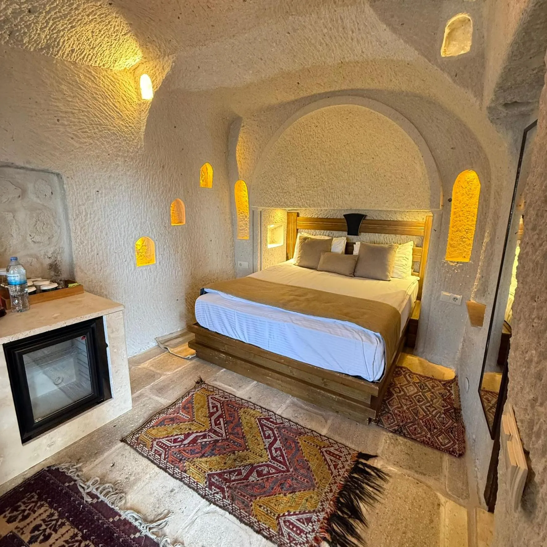 Bed in Local Cave House