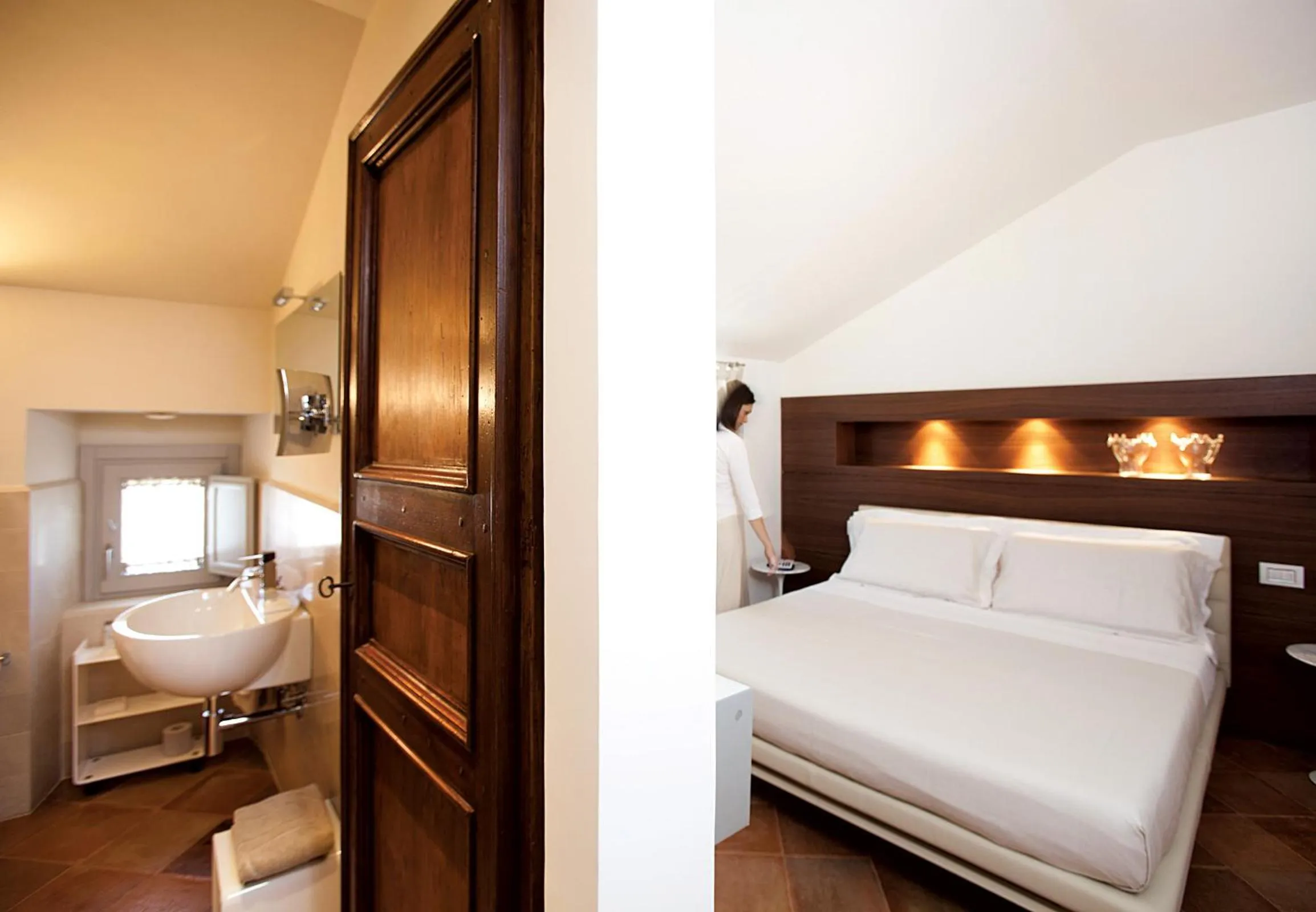 Bed in Nun Assisi Relais & Spa Museum