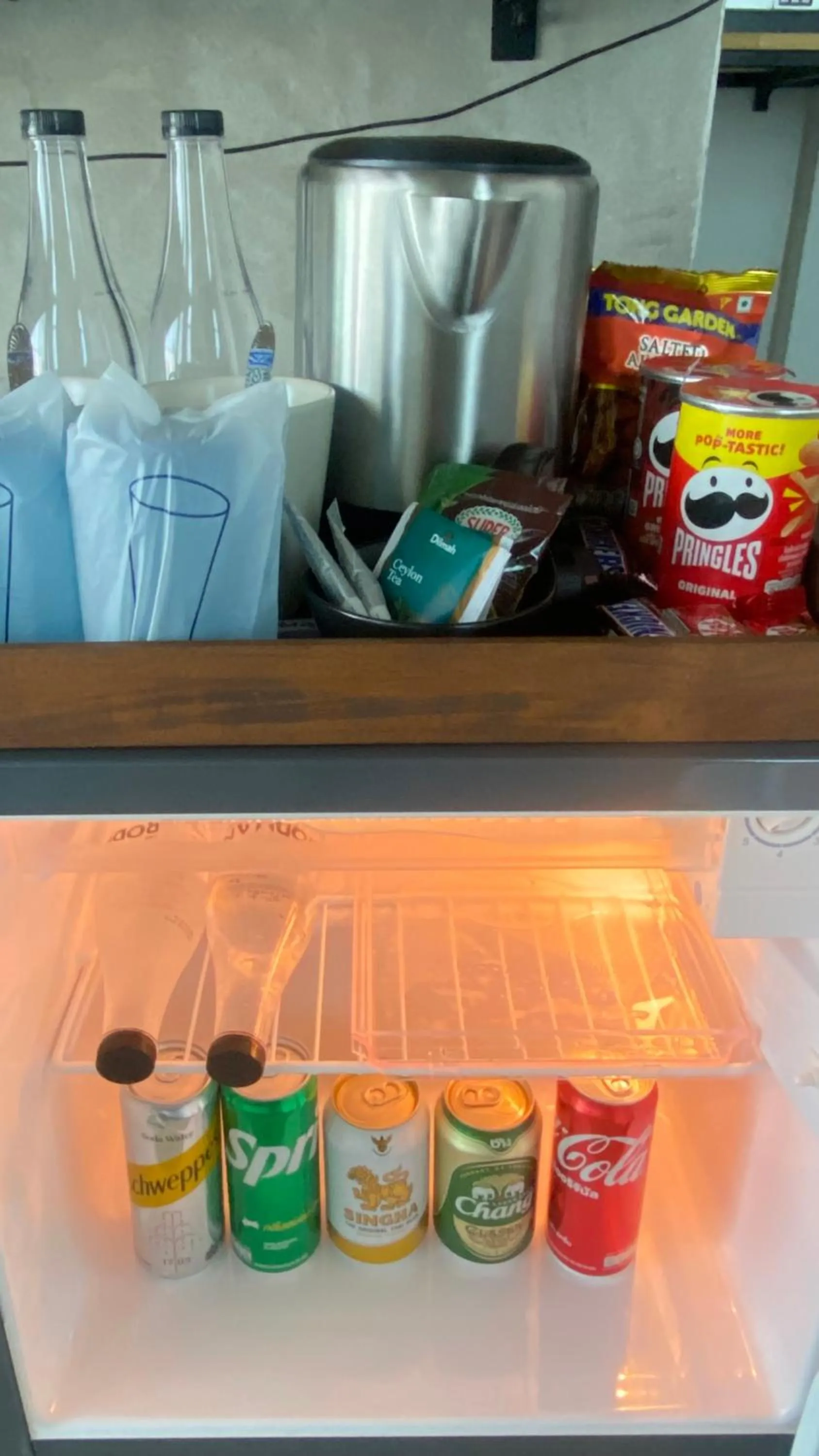 minibar in The Rodman Hotel