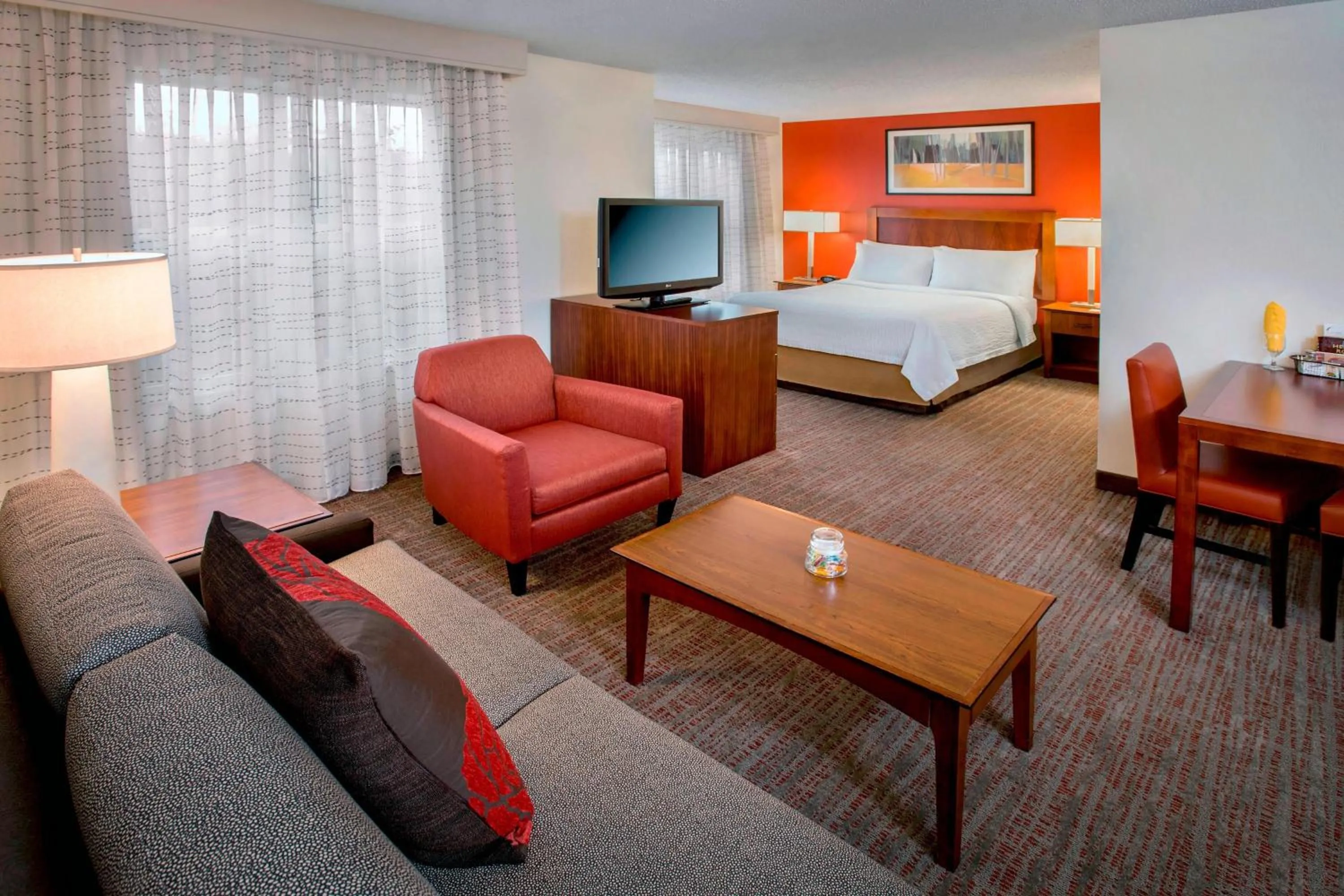 Bedroom, Bed in Residence Inn by Marriott Albany East Greenbush/Tech Valley