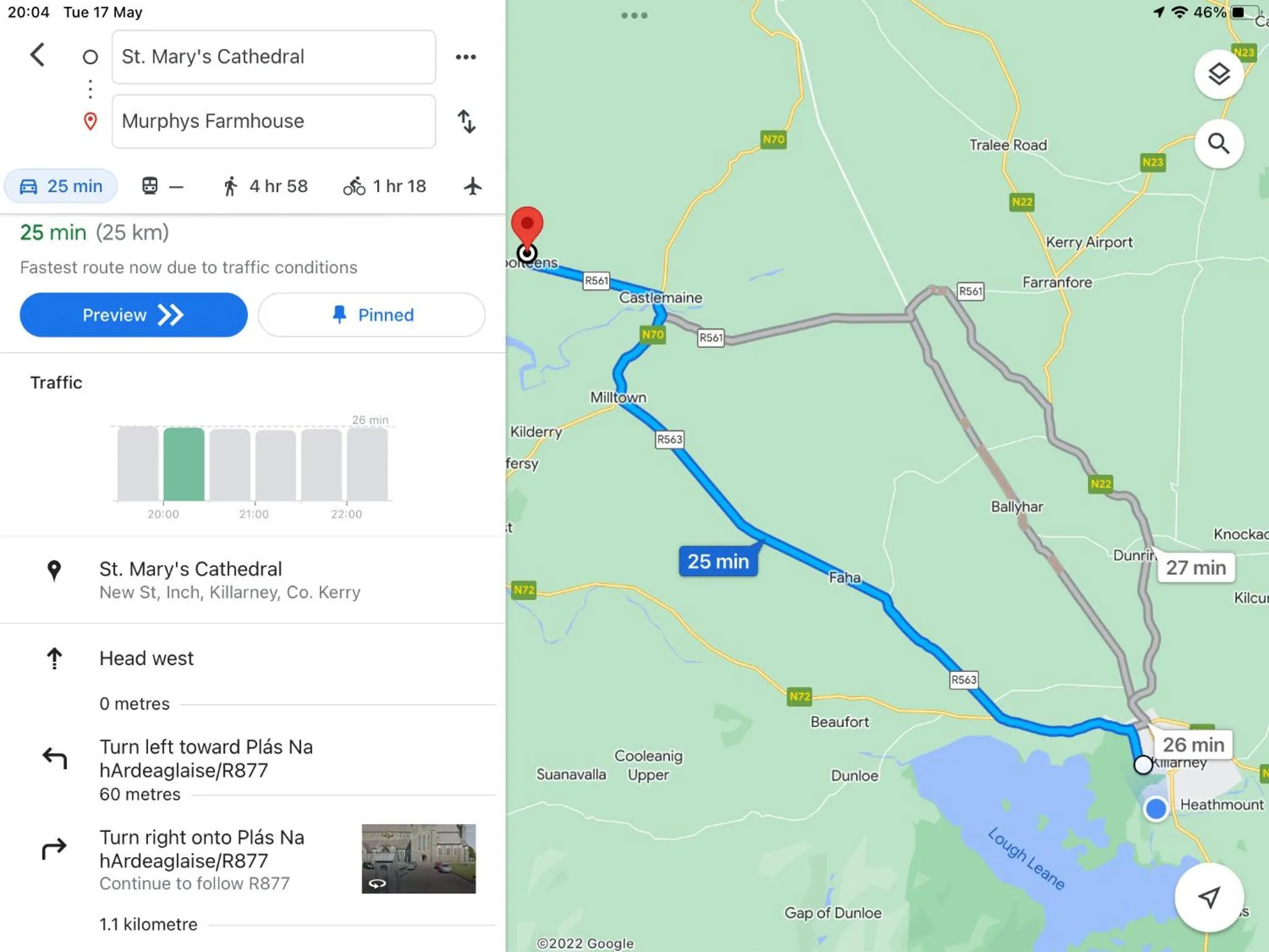 Text overlay in Murphys Farmhouse B&B