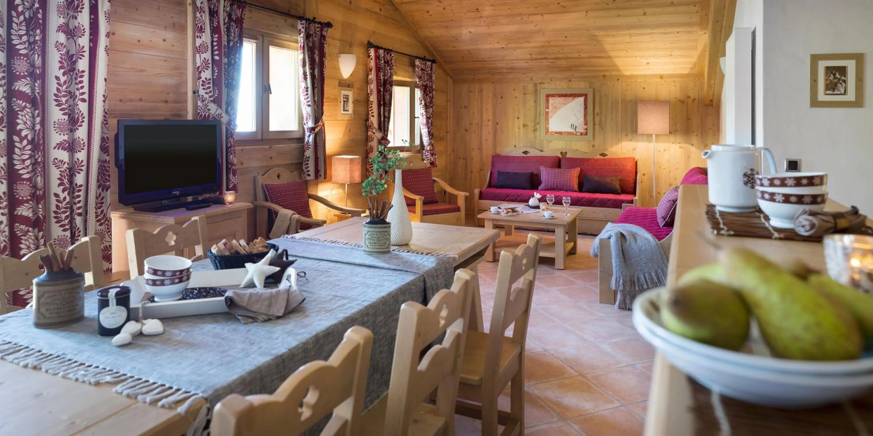 Living room in CGH Résidences & Spas La Ferme Du Val Claret