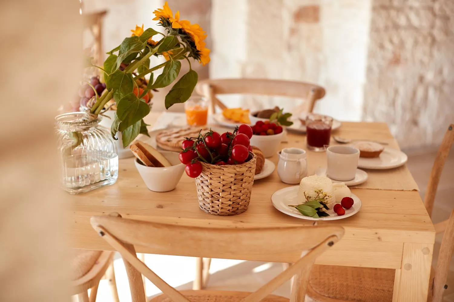 Breakfast in Masseria Grieco