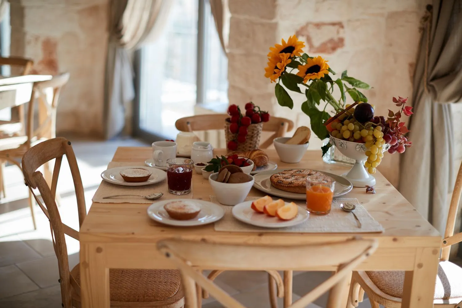 Breakfast in Masseria Grieco