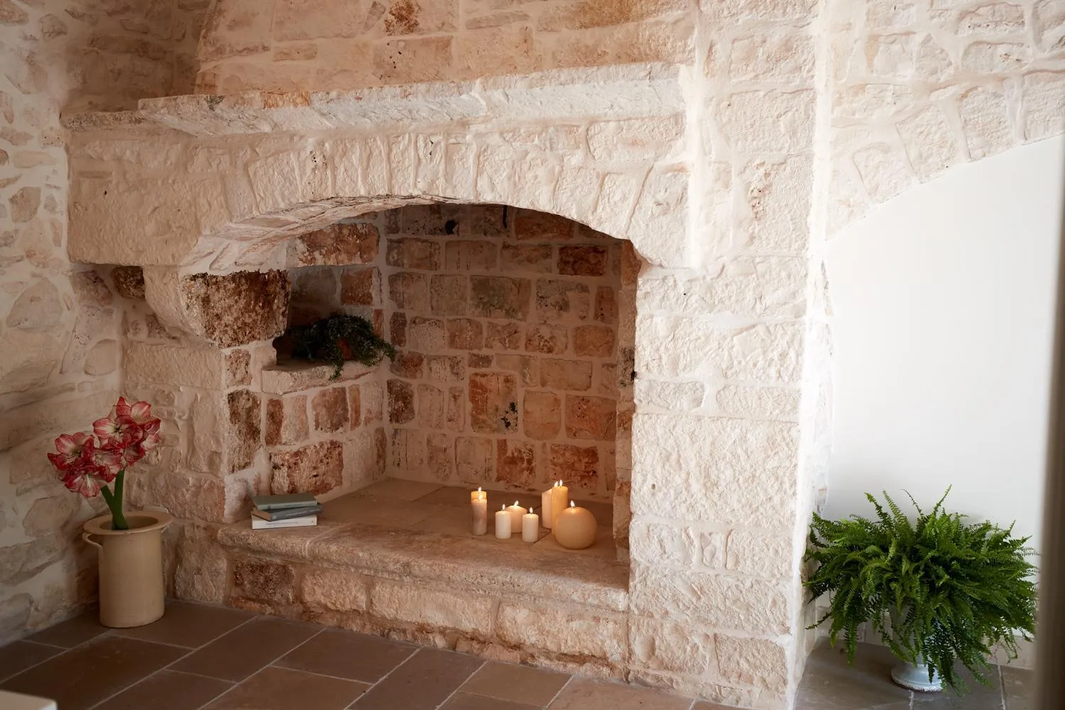 Living room in Masseria Grieco