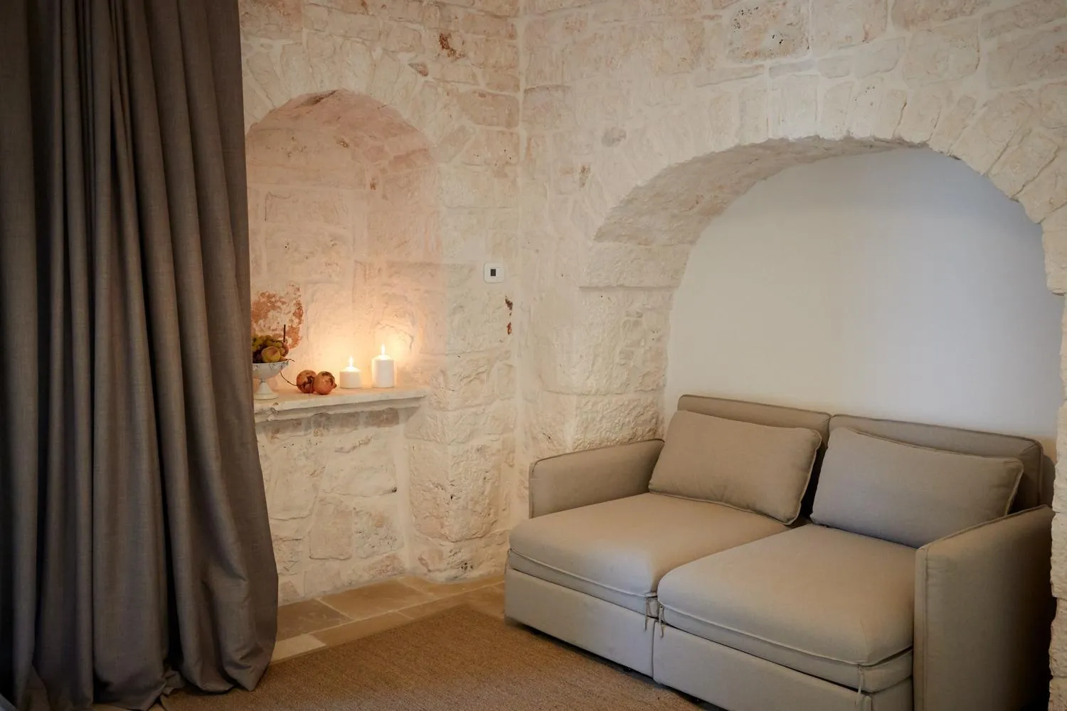 Living room in Masseria Grieco