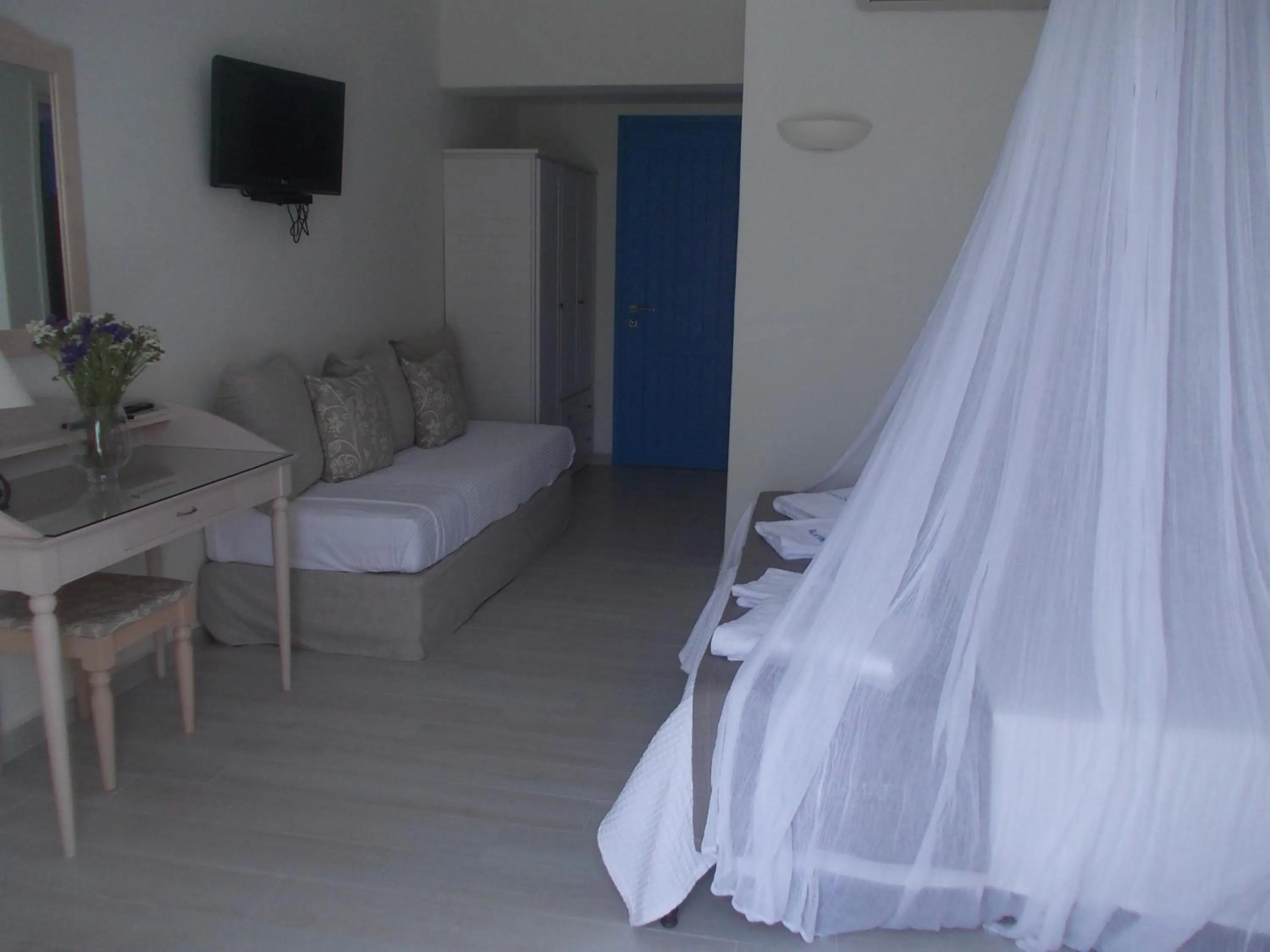 Photo of the whole room, Bed in Alkyoni Beach Hotel