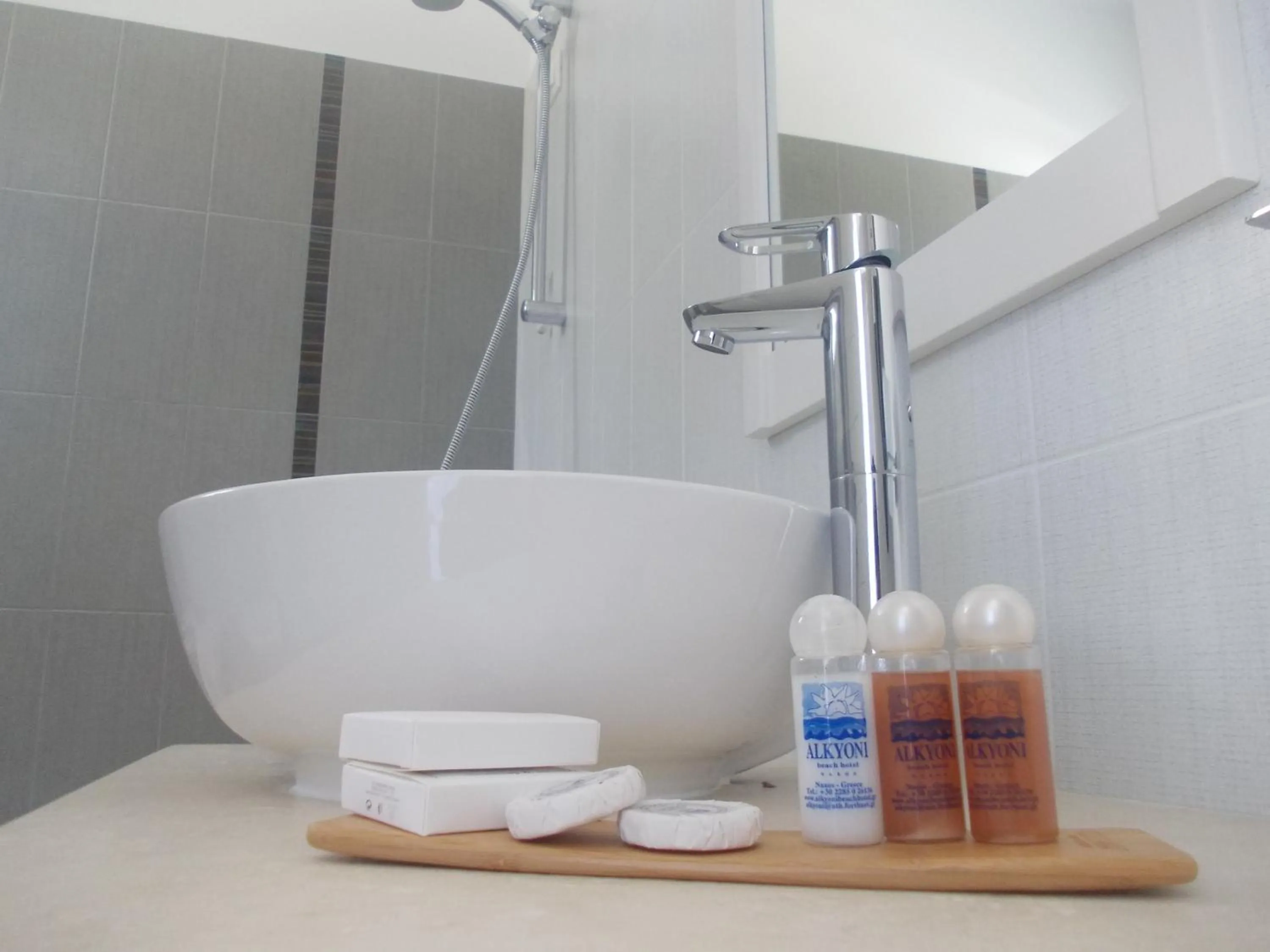 Toilet in Alkyoni Beach Hotel