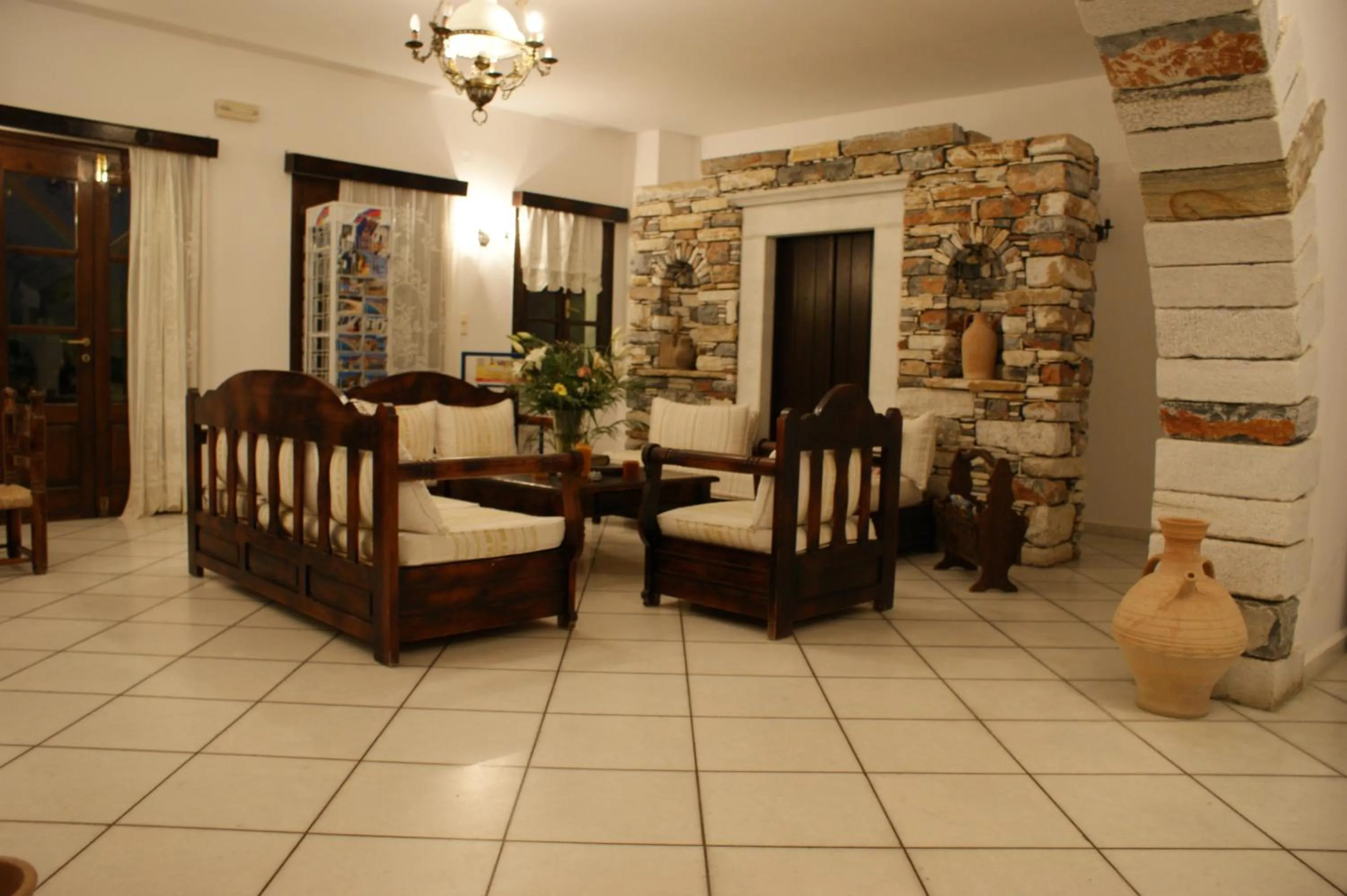 Lounge or bar in Alkyoni Beach Hotel