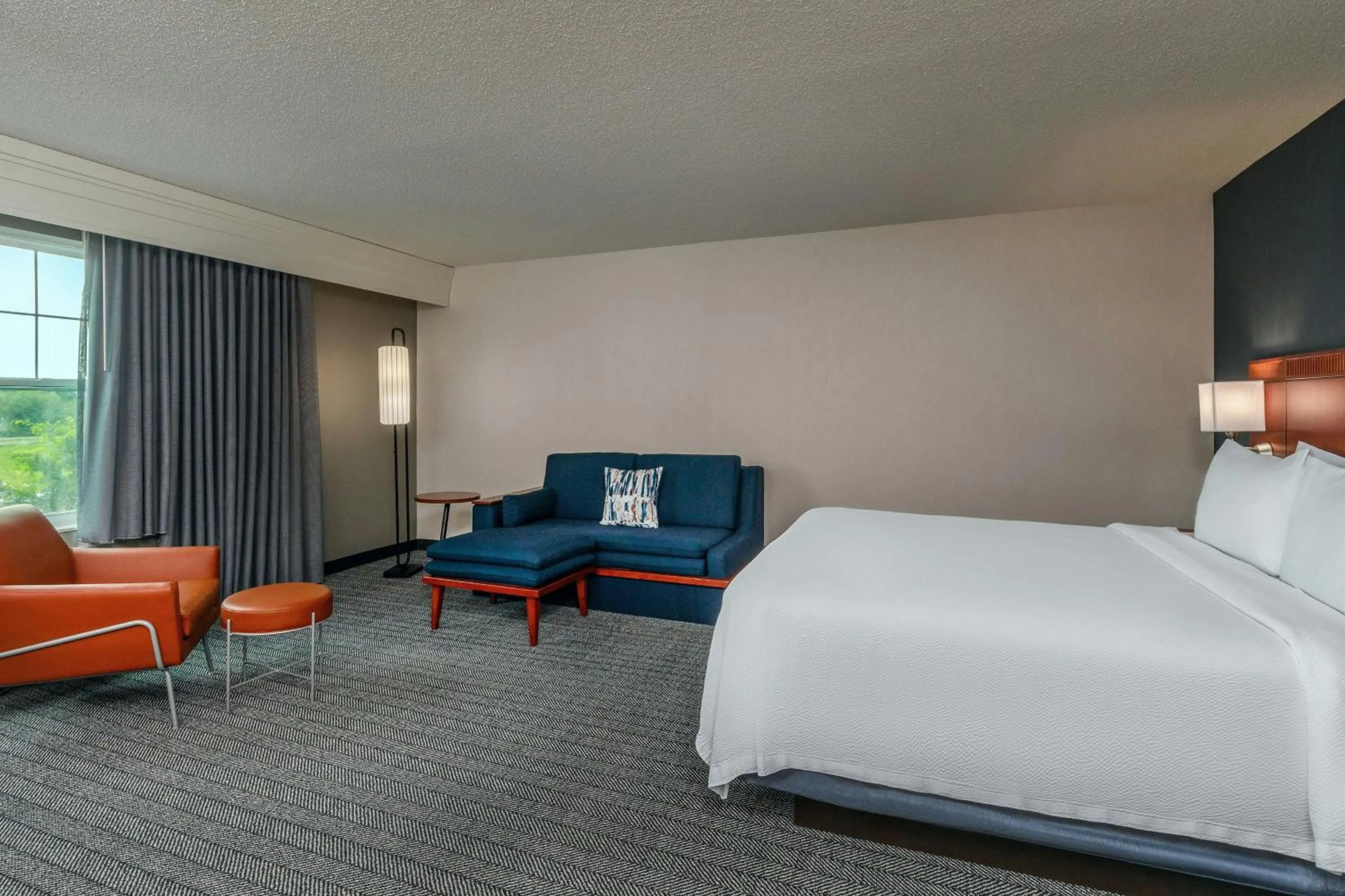 Photo of the whole room, Bed in Courtyard Hadley Amherst