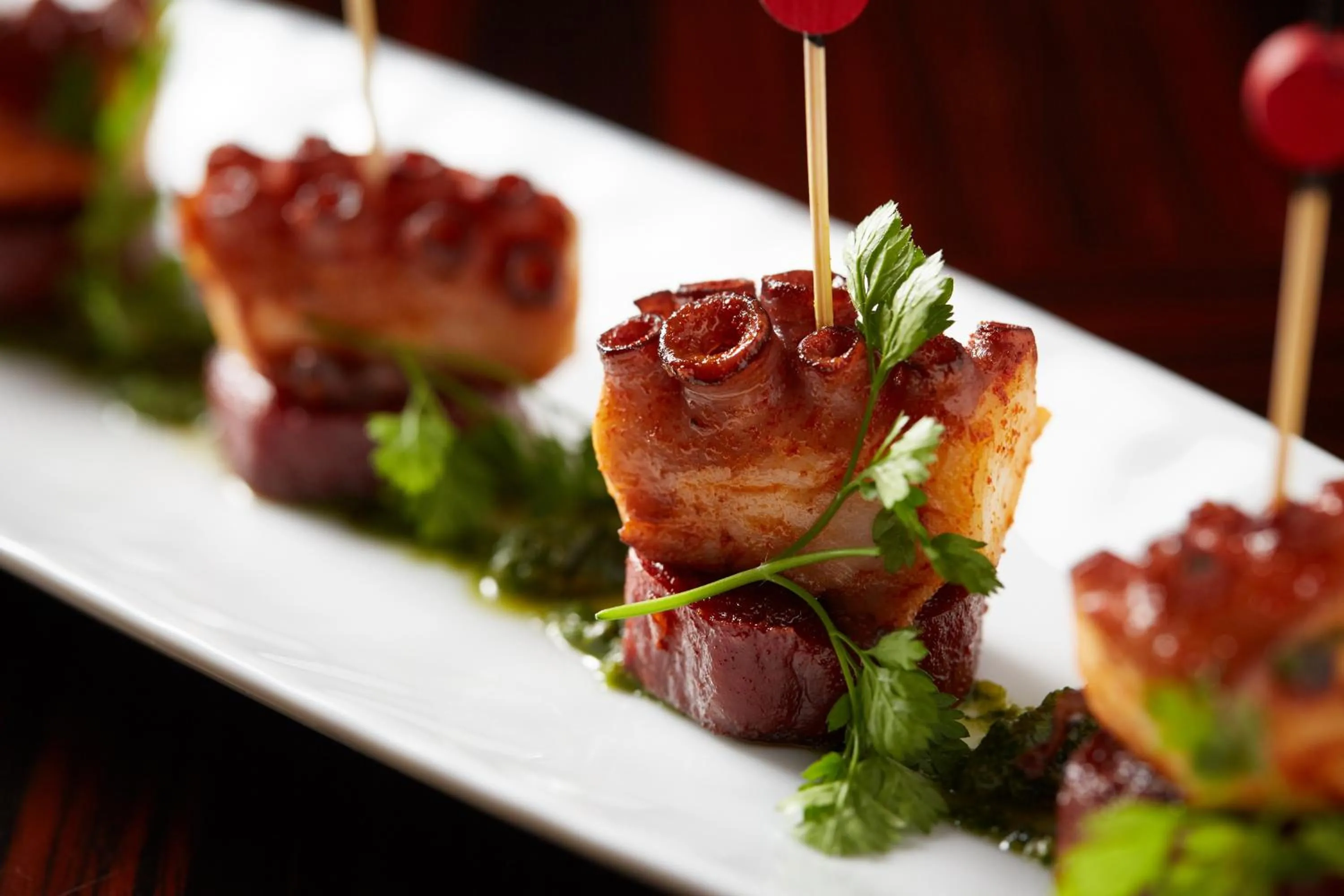 Food close-up in Four Seasons Hotel New York