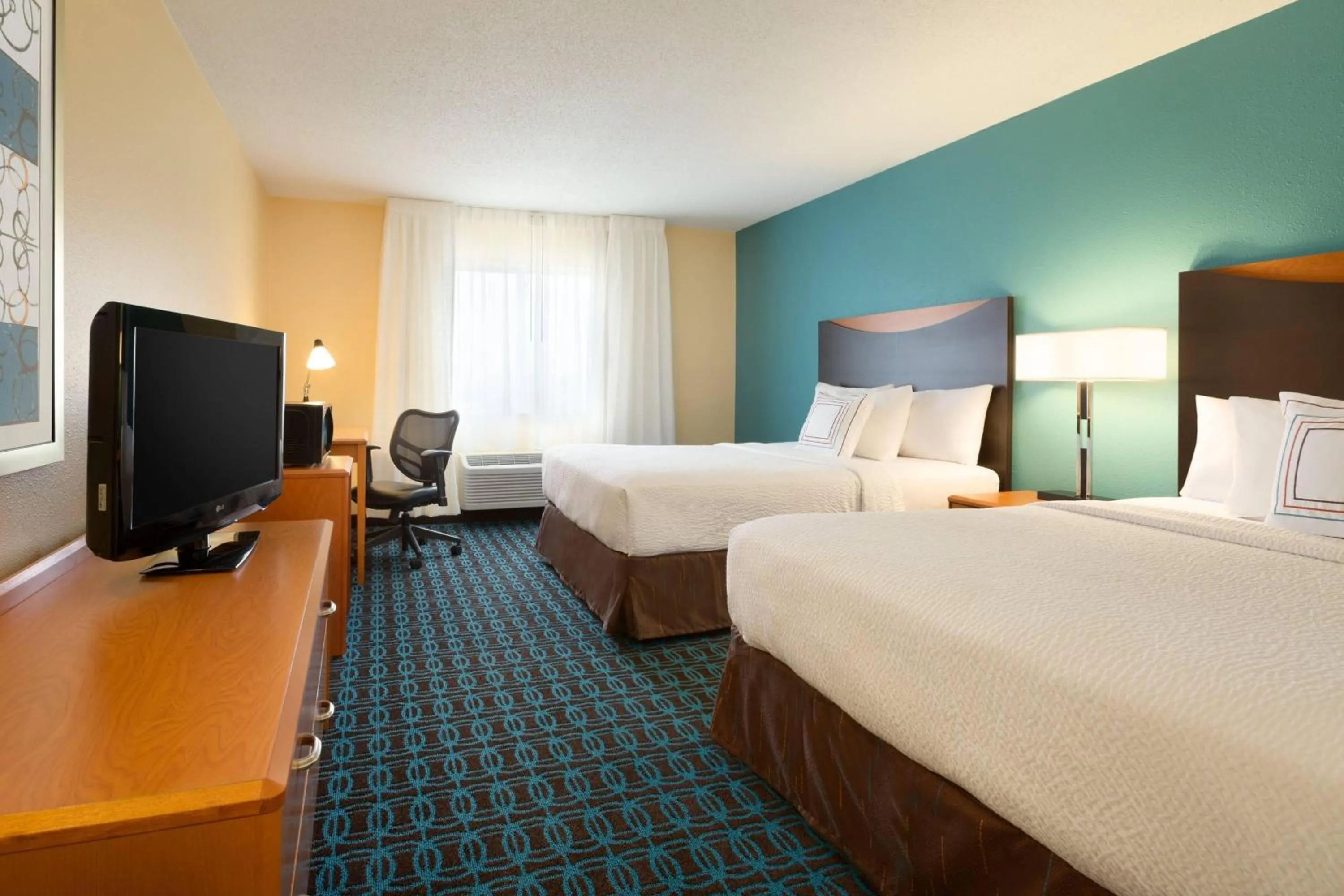 Photo of the whole room, Bed in Fairfield Inn & Suites Bismarck South