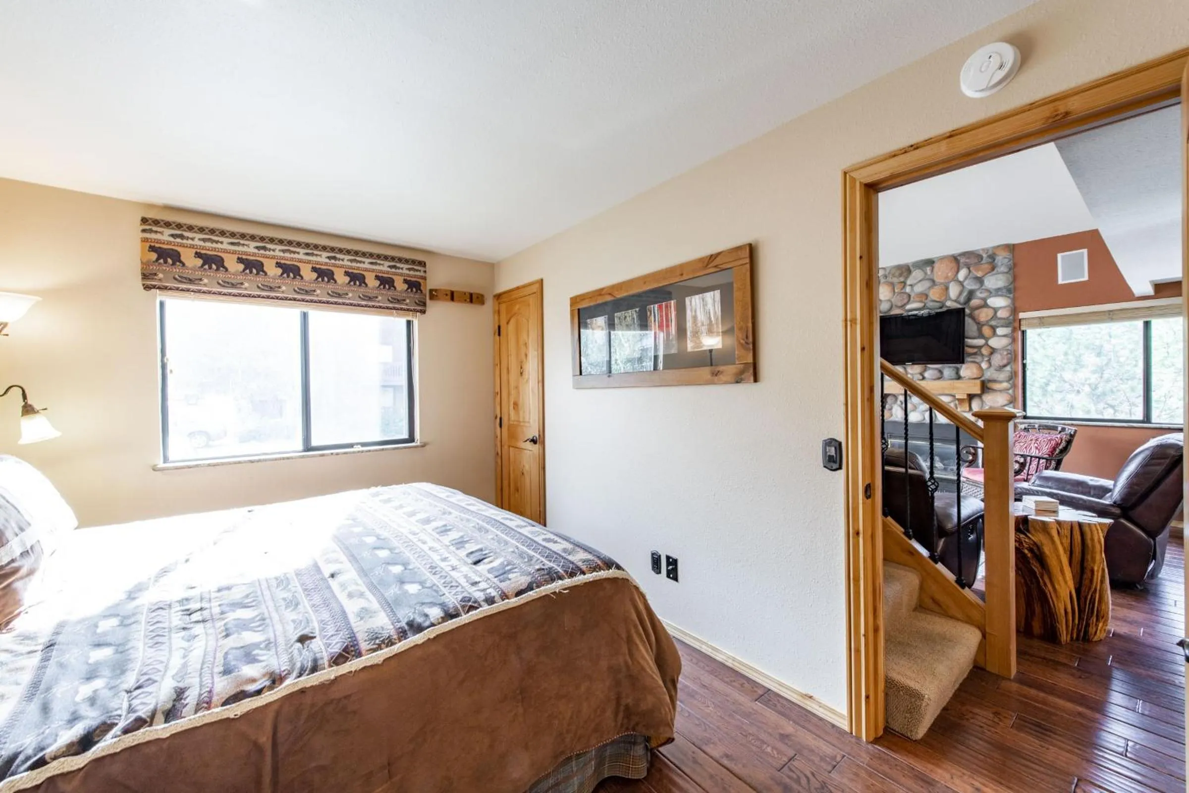 Bedroom, Bed in Red Pine Condominiums by All Seasons Resort Lodging