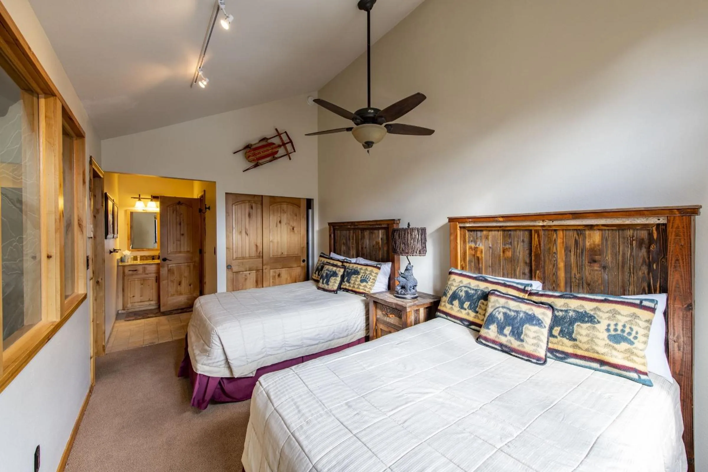 Bedroom, Bed in Red Pine Condominiums by All Seasons Resort Lodging