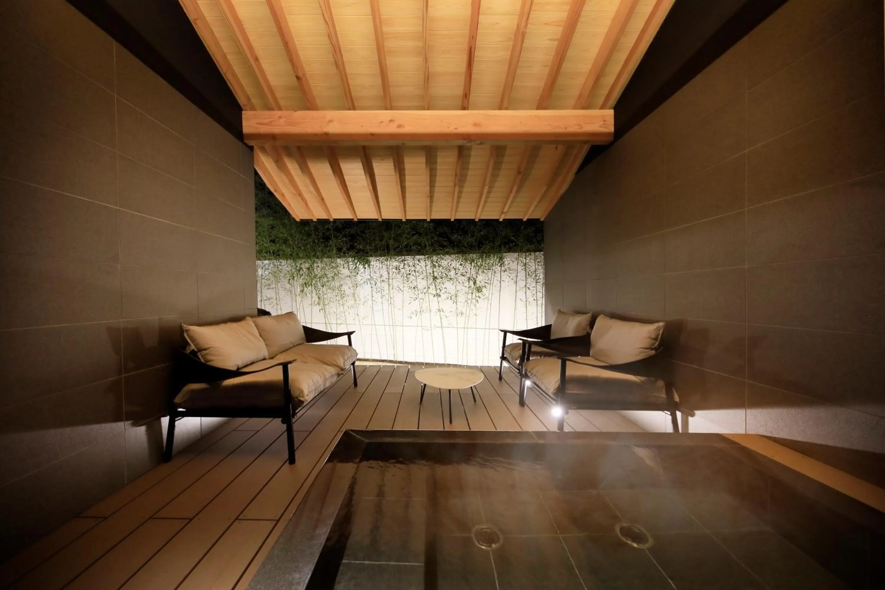 Open Air Bath in Fuji Onsenji Yumedono