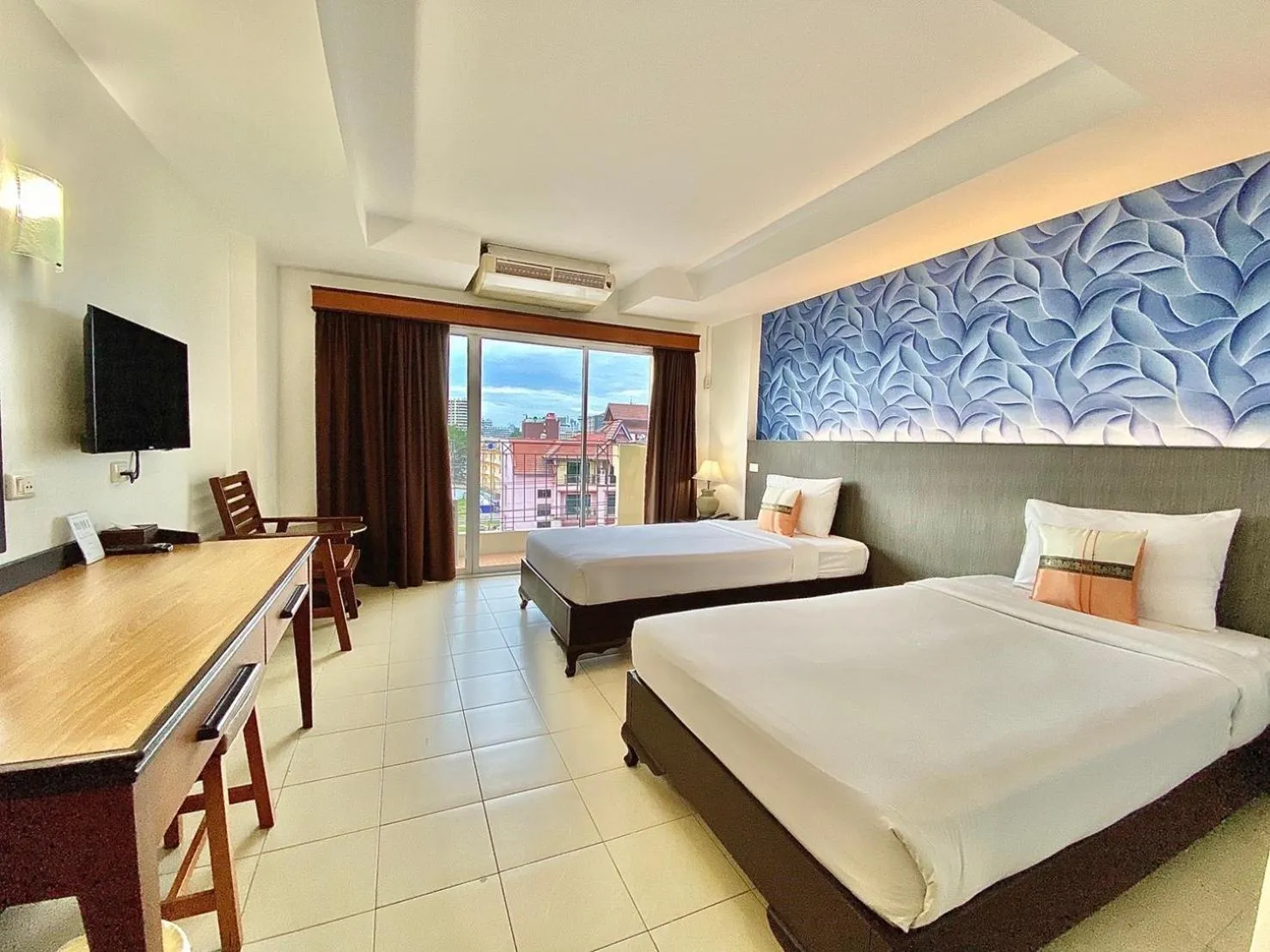 Bedroom, Bed in Piyada Residence By TecHotels - Guest Friendly - Near to Beach, Famous Walking Street - Night Clubs , Bars & Discos