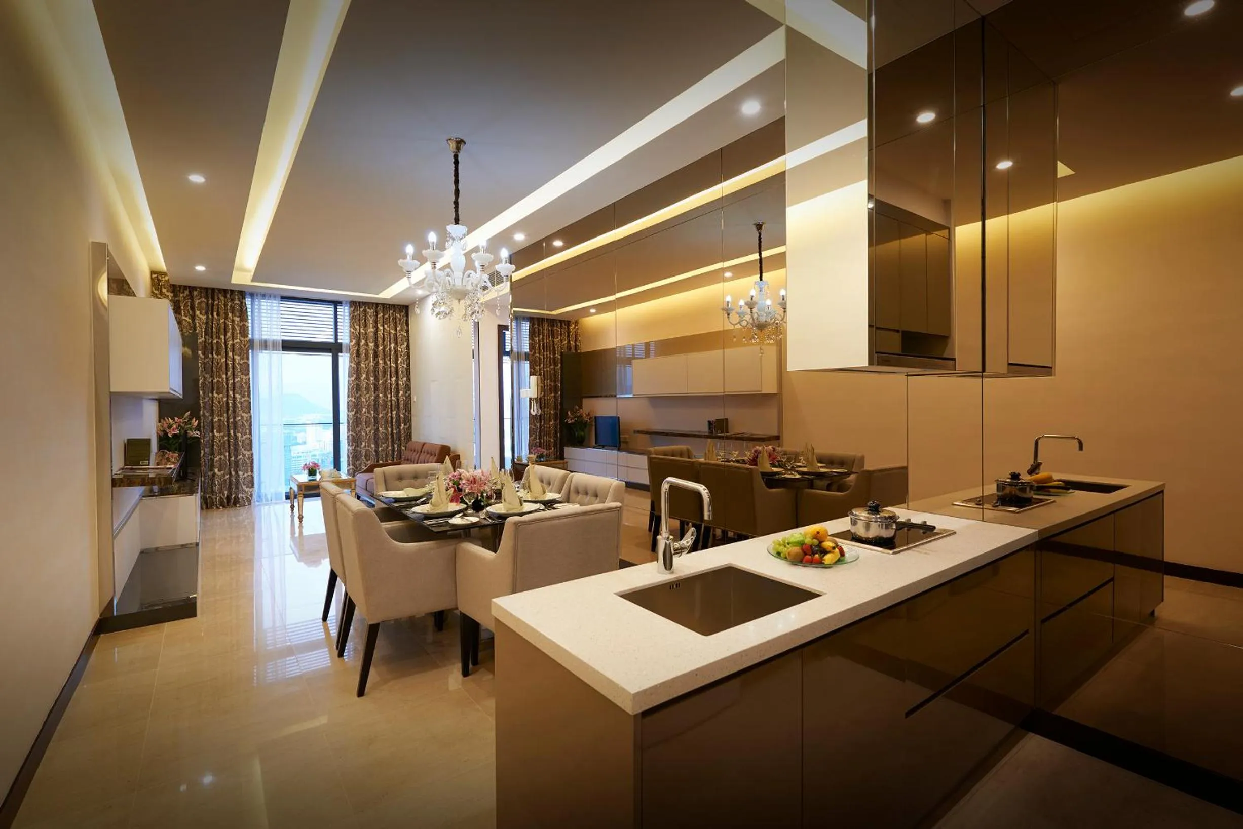 Kitchen or kitchenette in Dorsett Residences Bukit Bintang @Dorsett Kuala Lumpur