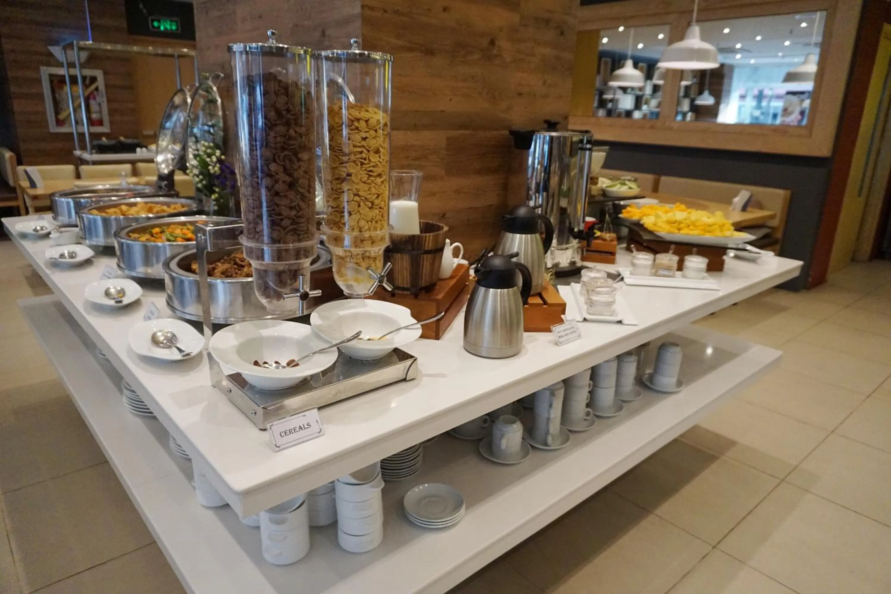 Buffet breakfast in New Dawn Hotel Plus