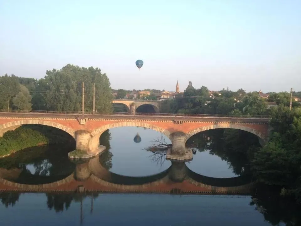 River view in Moulin d'Albias aux portes de Montauban