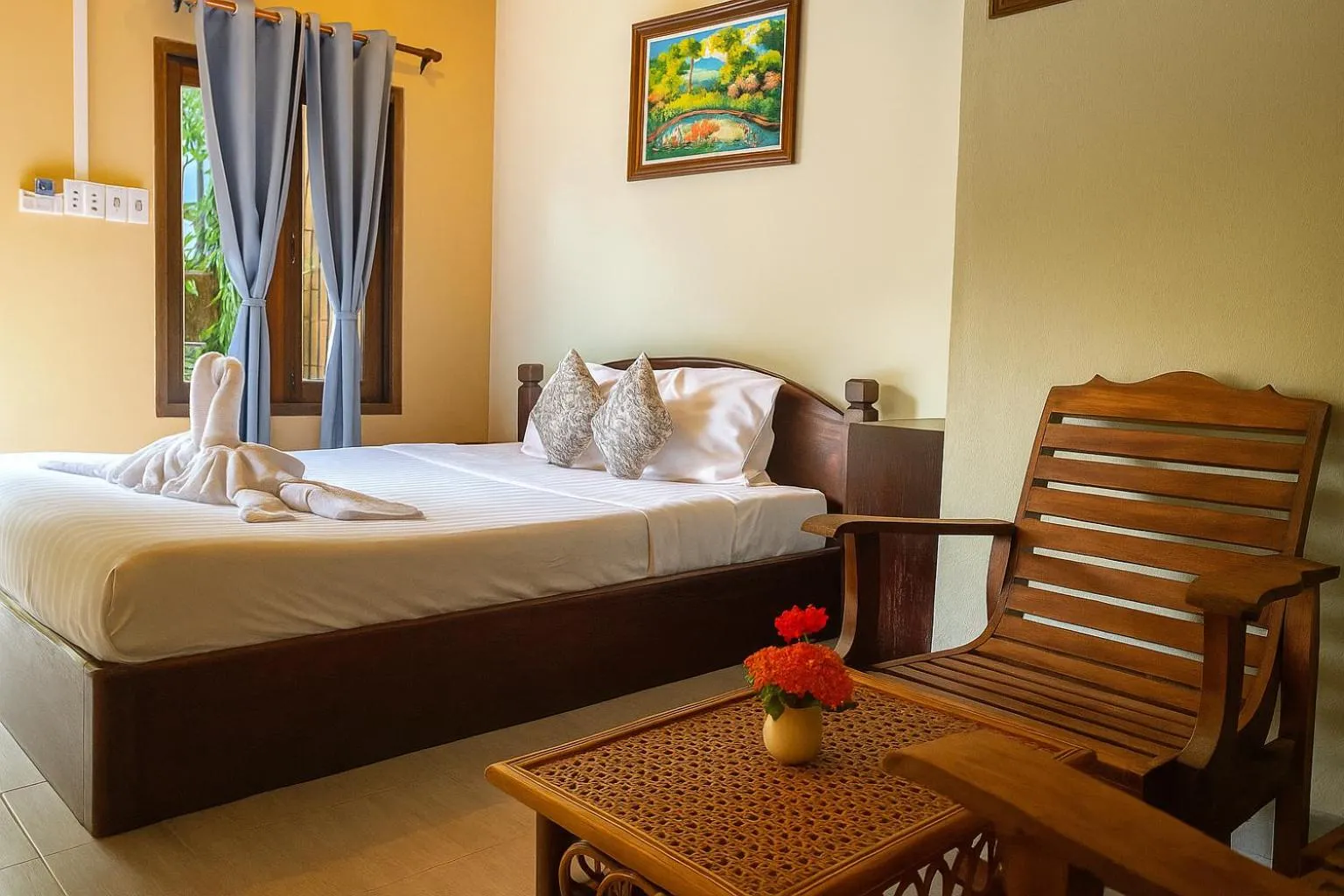 Bedroom, Bed in Villa Khoum Xieng Thong Boutique
