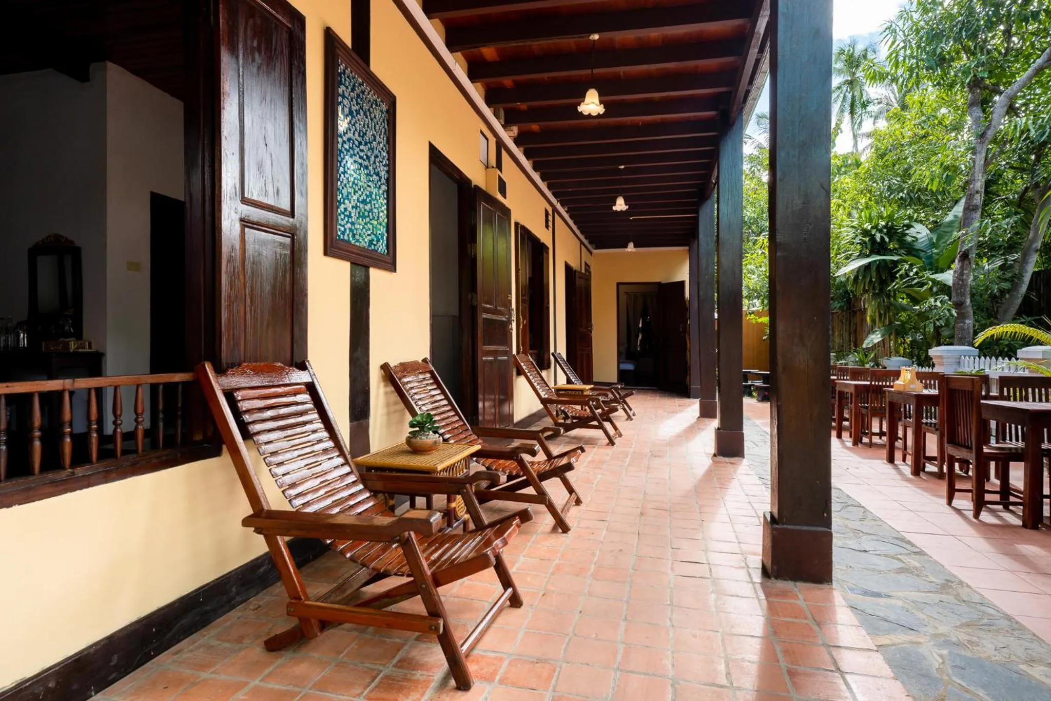 Patio in Villa Khoum Xieng Thong Boutique