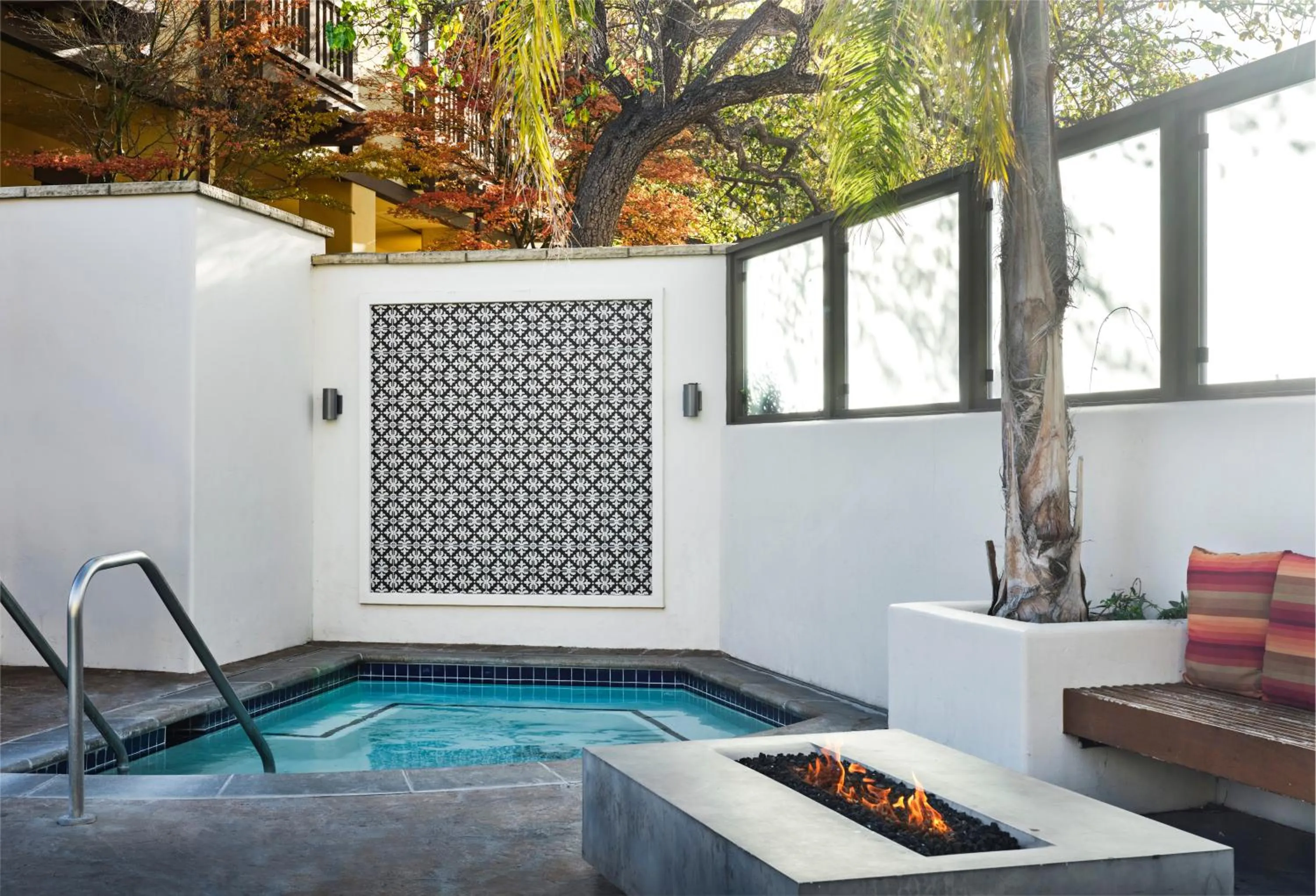 Patio in Hotel Abrego