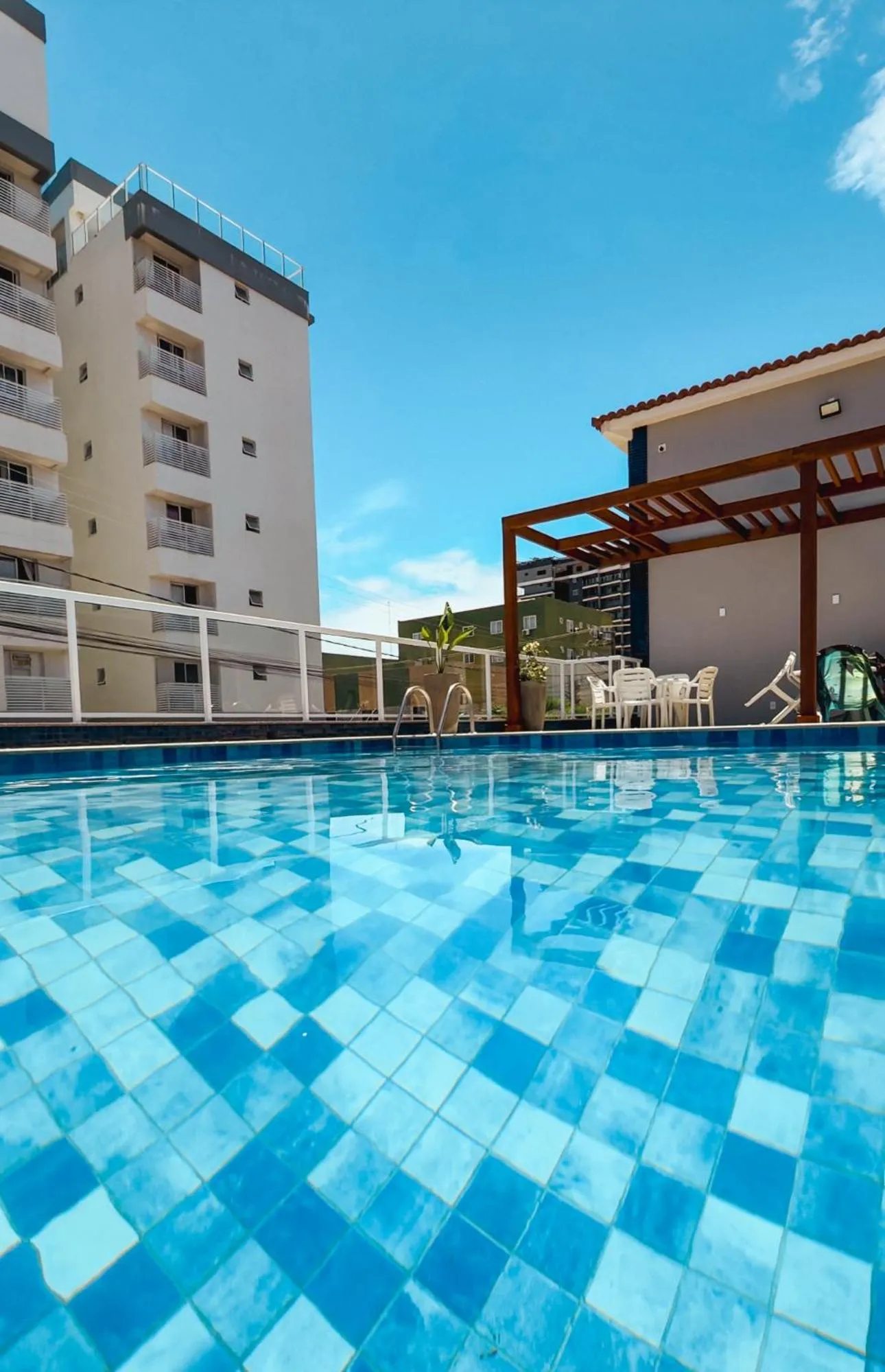 Pool view in Hotel Pousada do Farol