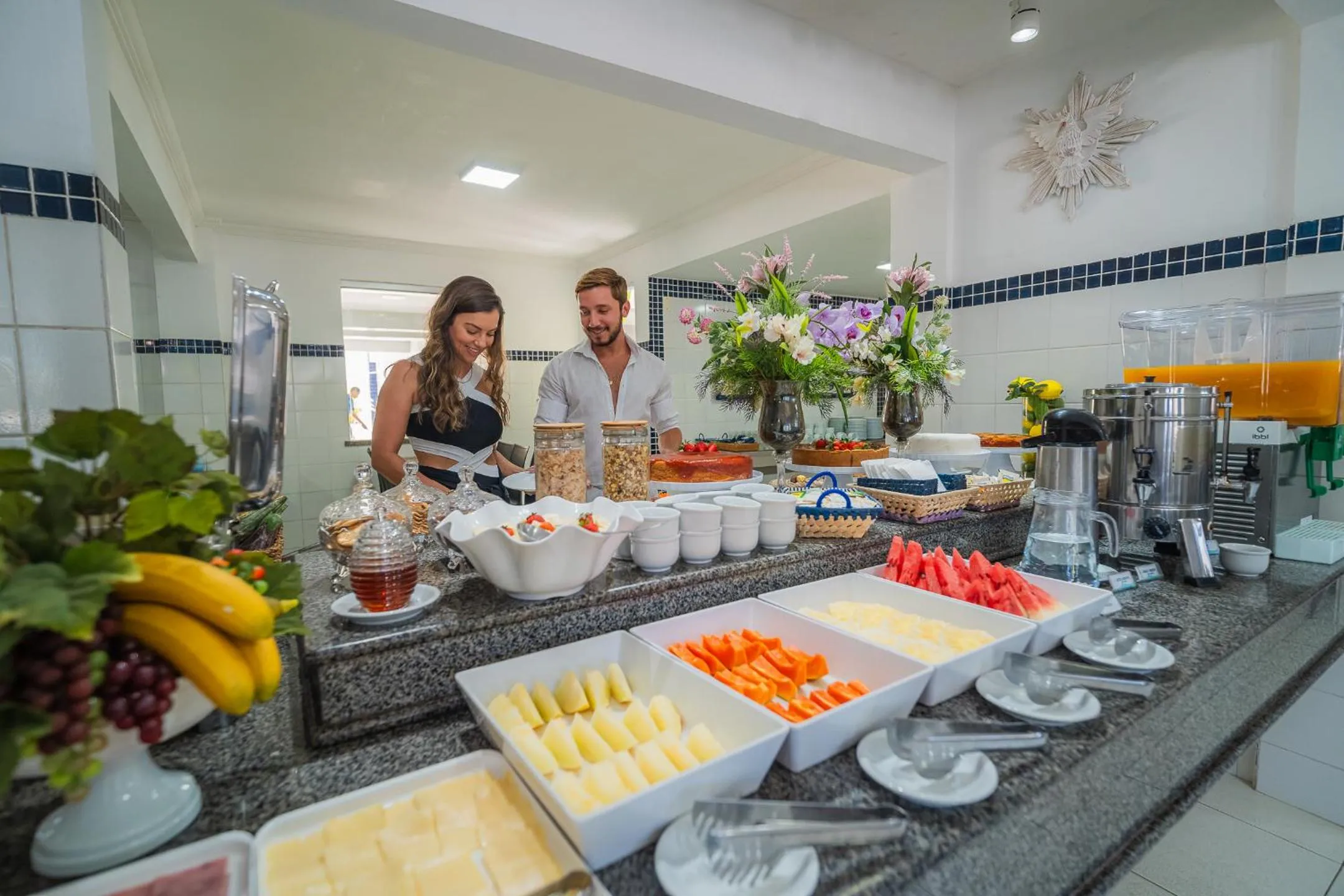 Buffet breakfast in Hotel Pousada do Farol