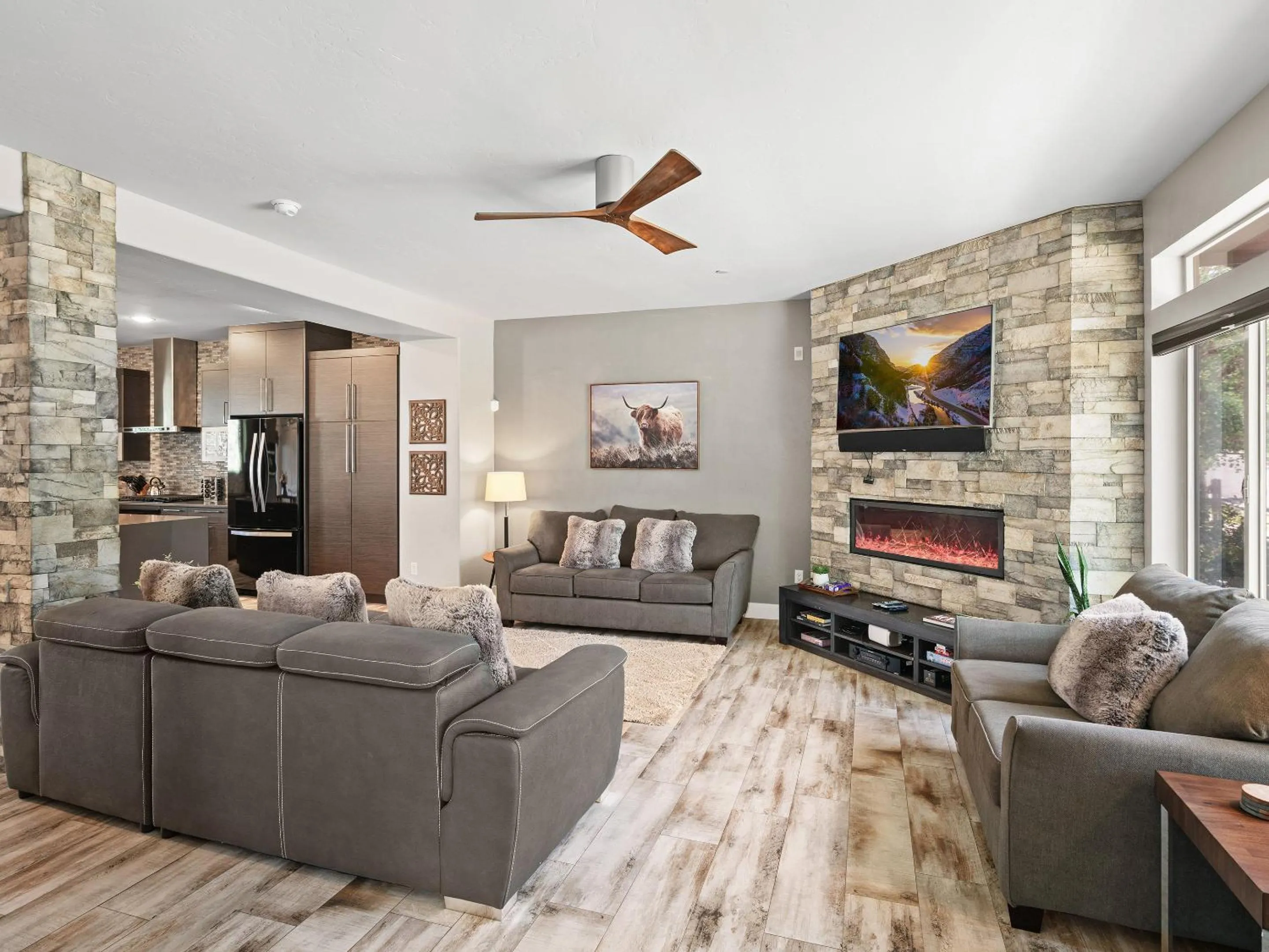 Living room in Bear Hollow Village by All Seasons Resort Lodging