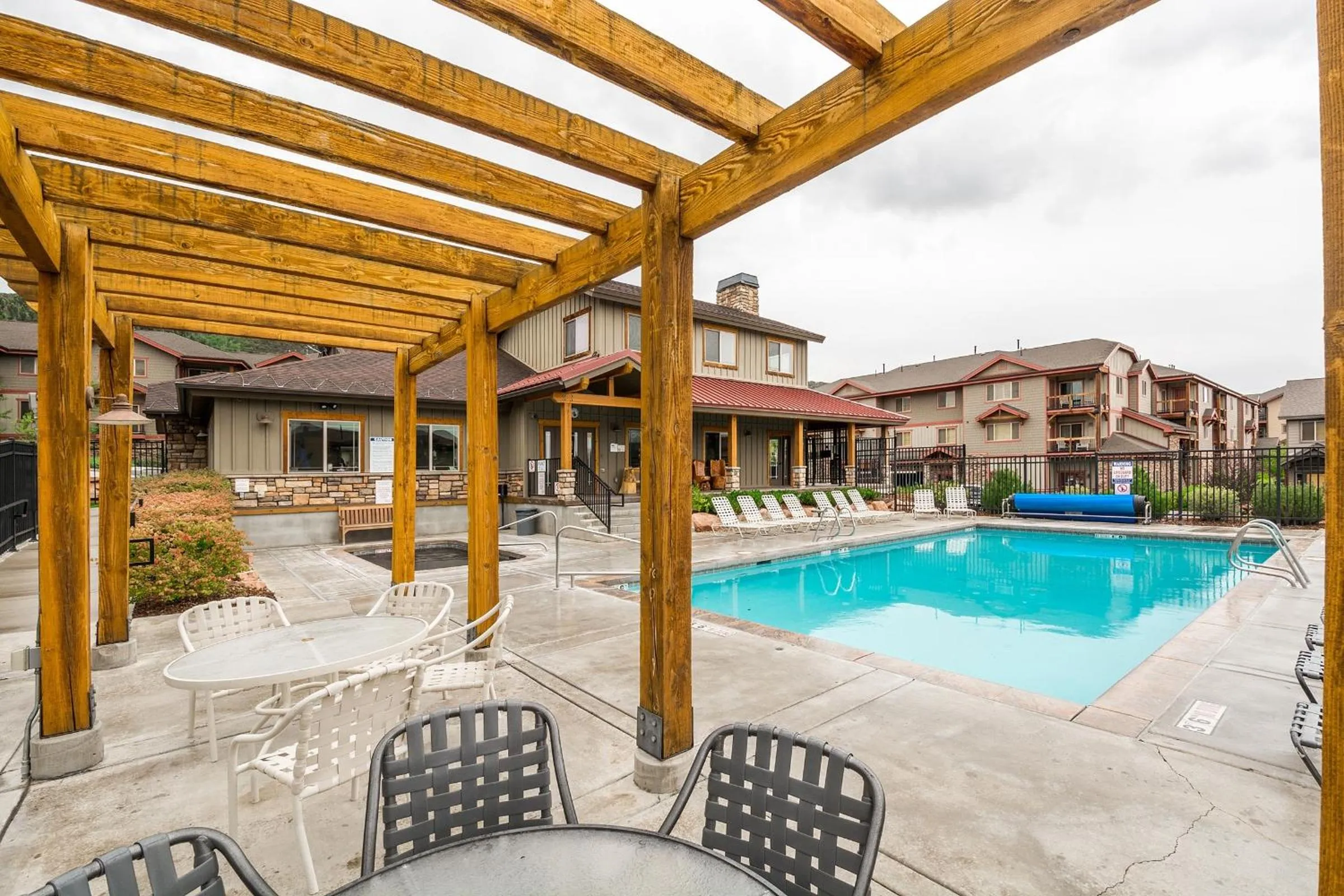 Patio in Bear Hollow Village by All Seasons Resort Lodging