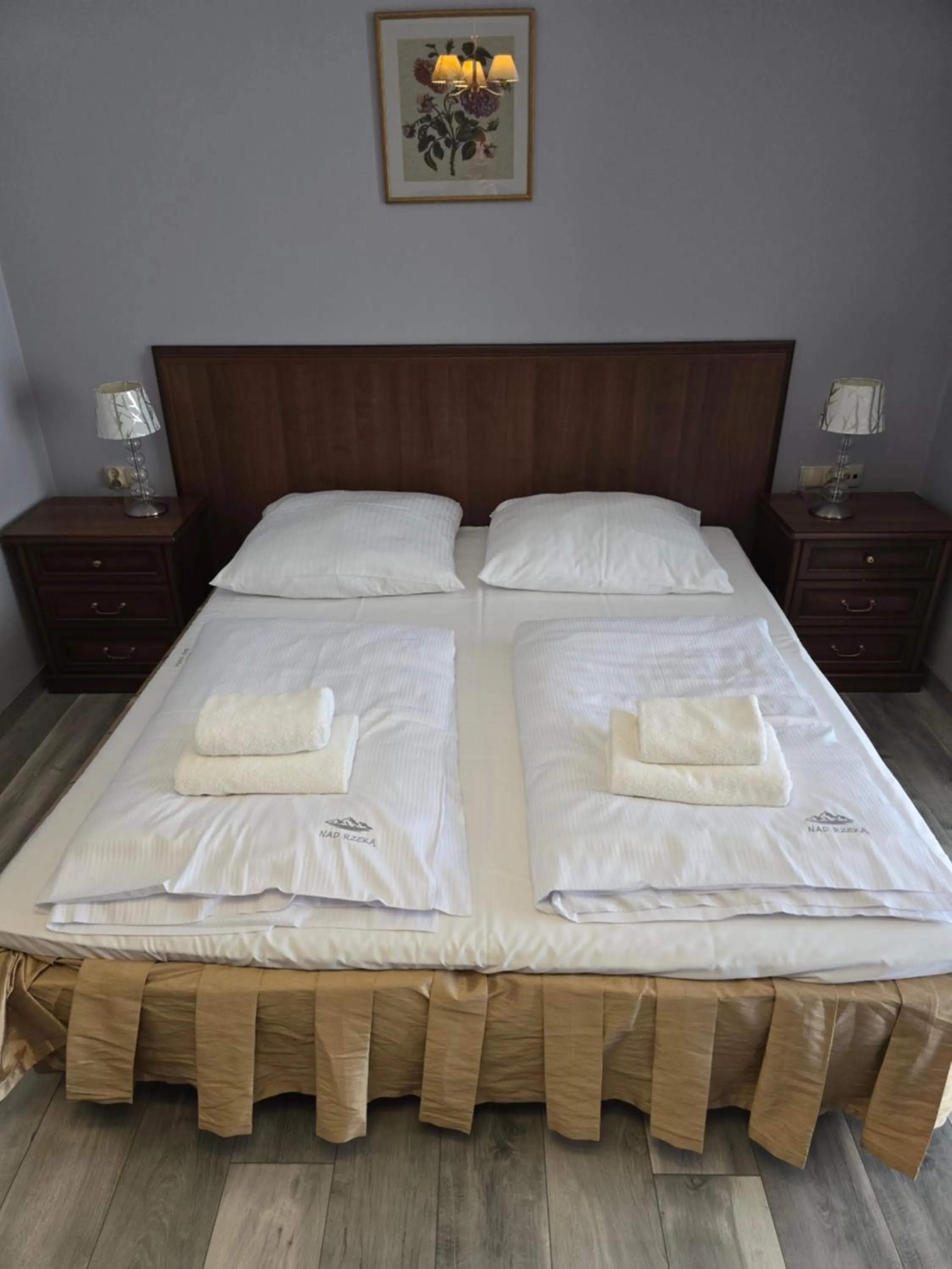 Bed in Pensjonat Nad Rzeką