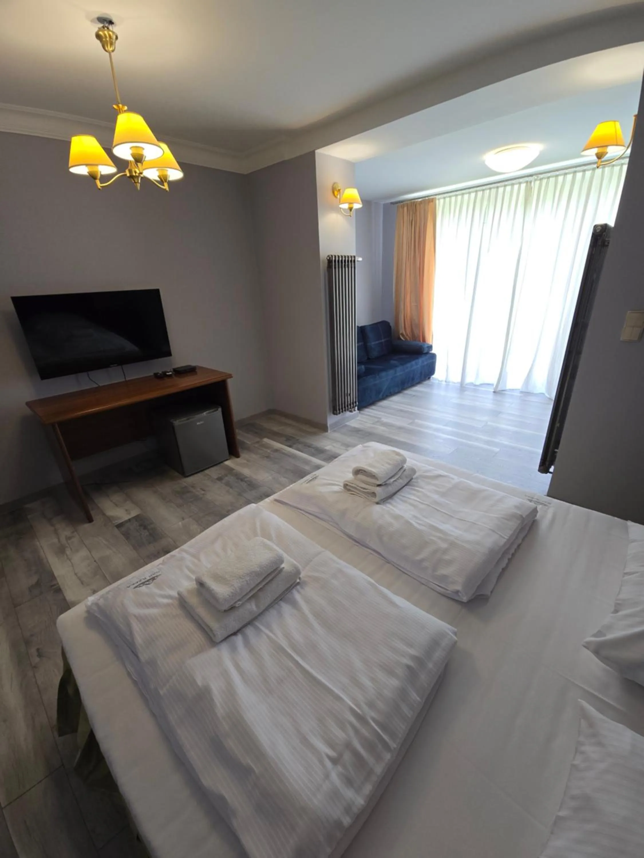 Bed in Pensjonat Nad Rzeką