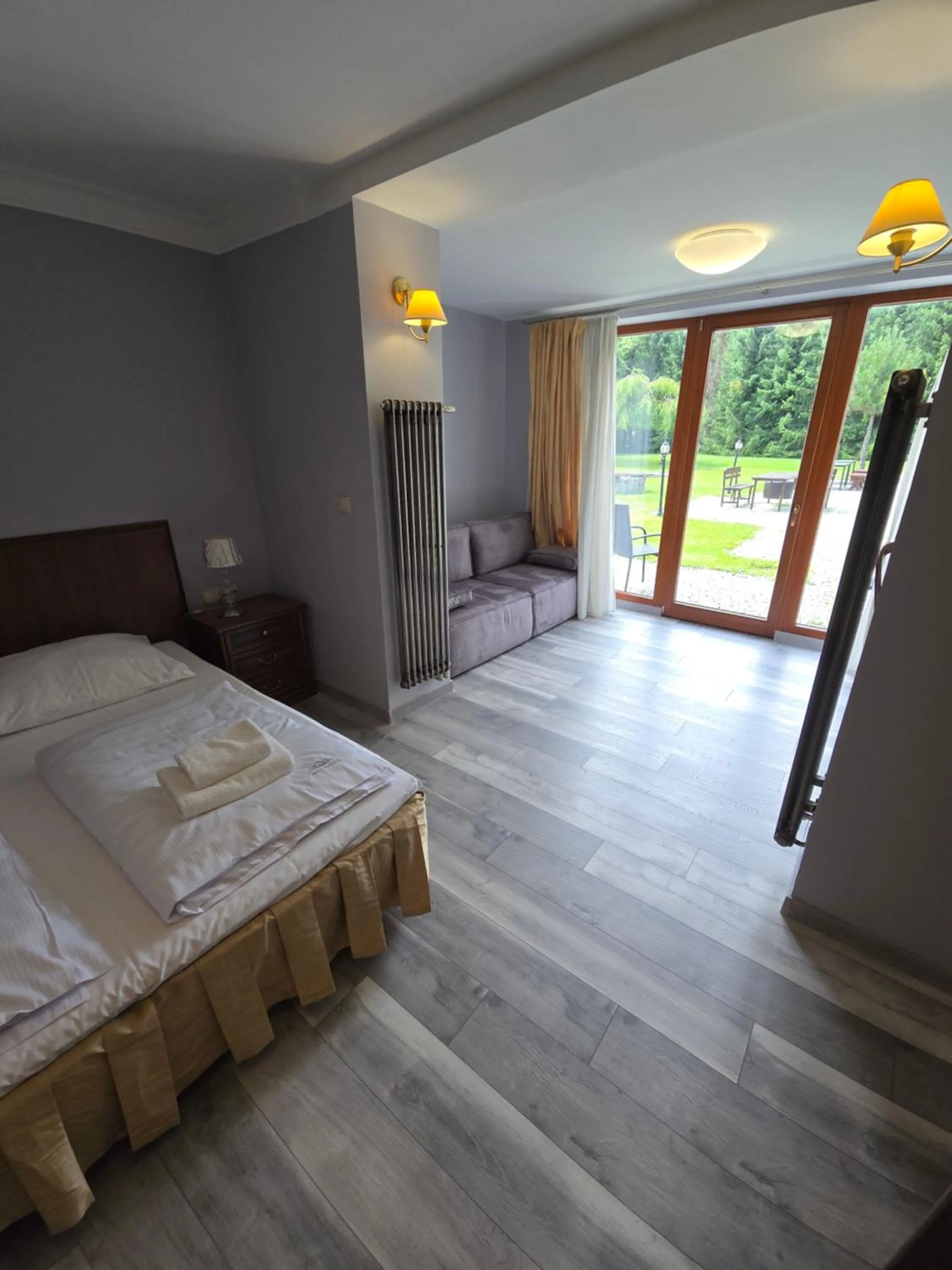 Bed in Pensjonat Nad Rzeką