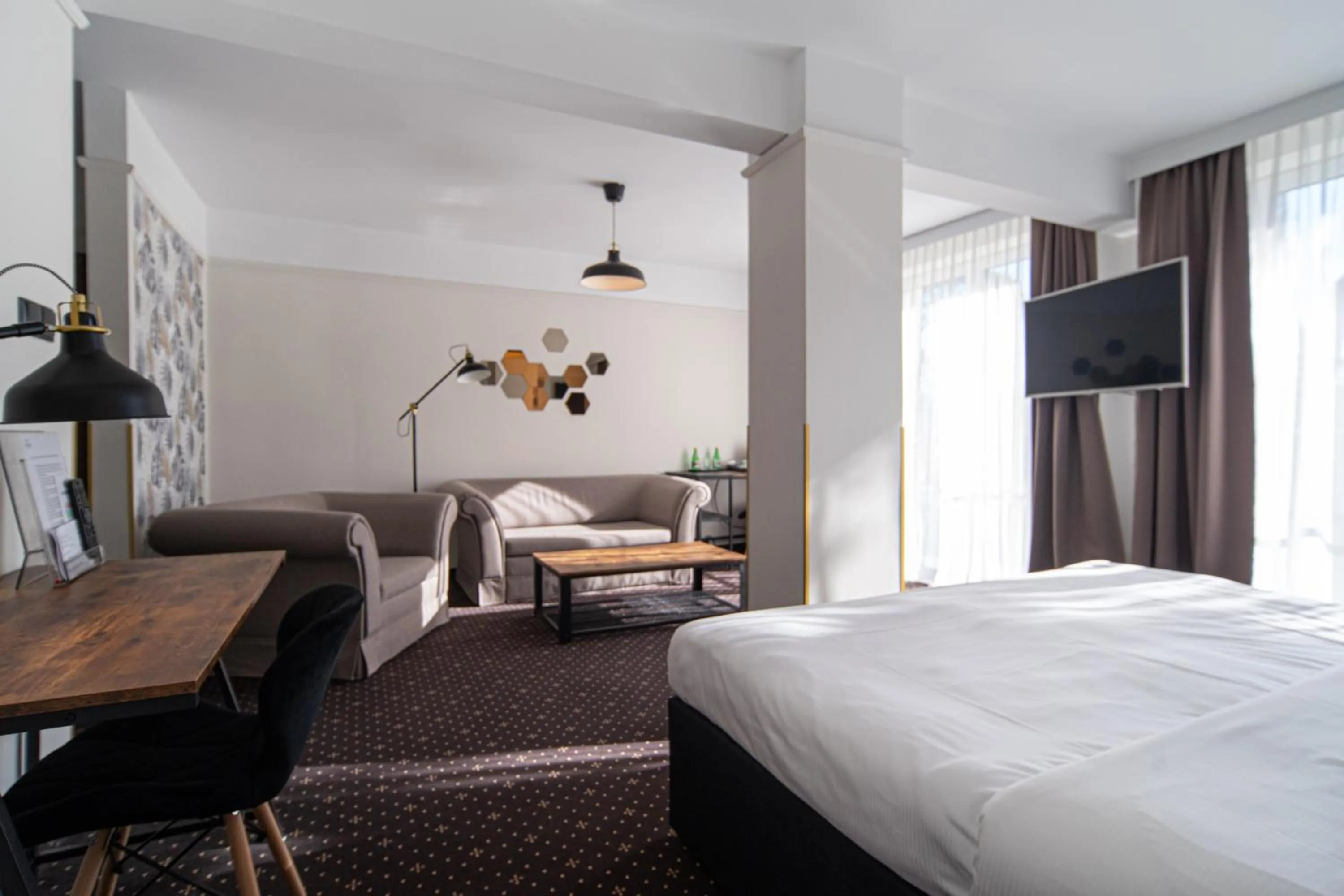 Seating area, Bed in Marena Wellness & Spa