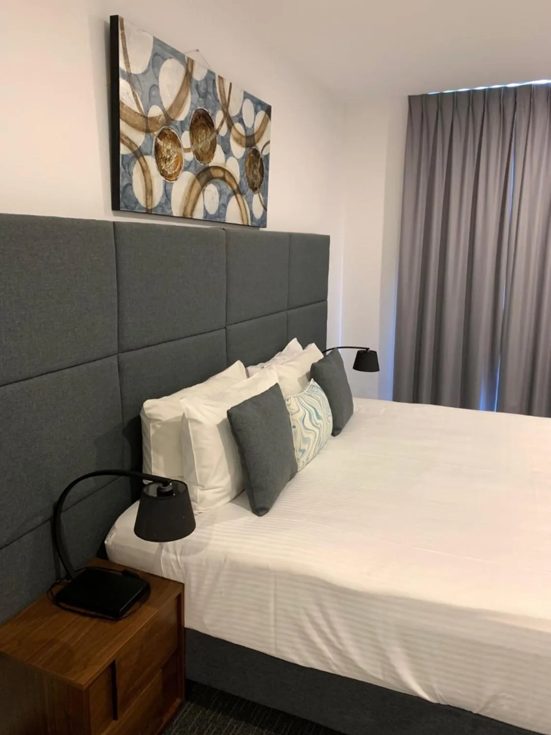 Bedroom, Bed in The Palms Apartments